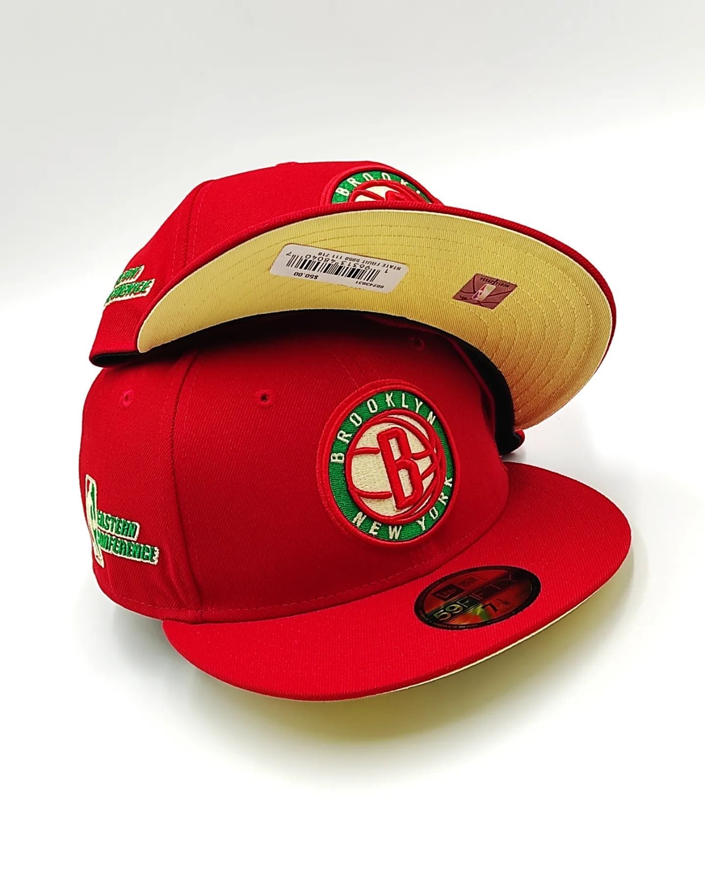 New Era 59fifty State Fruit Brooklyn Nets Eastern Conference Cap - Red