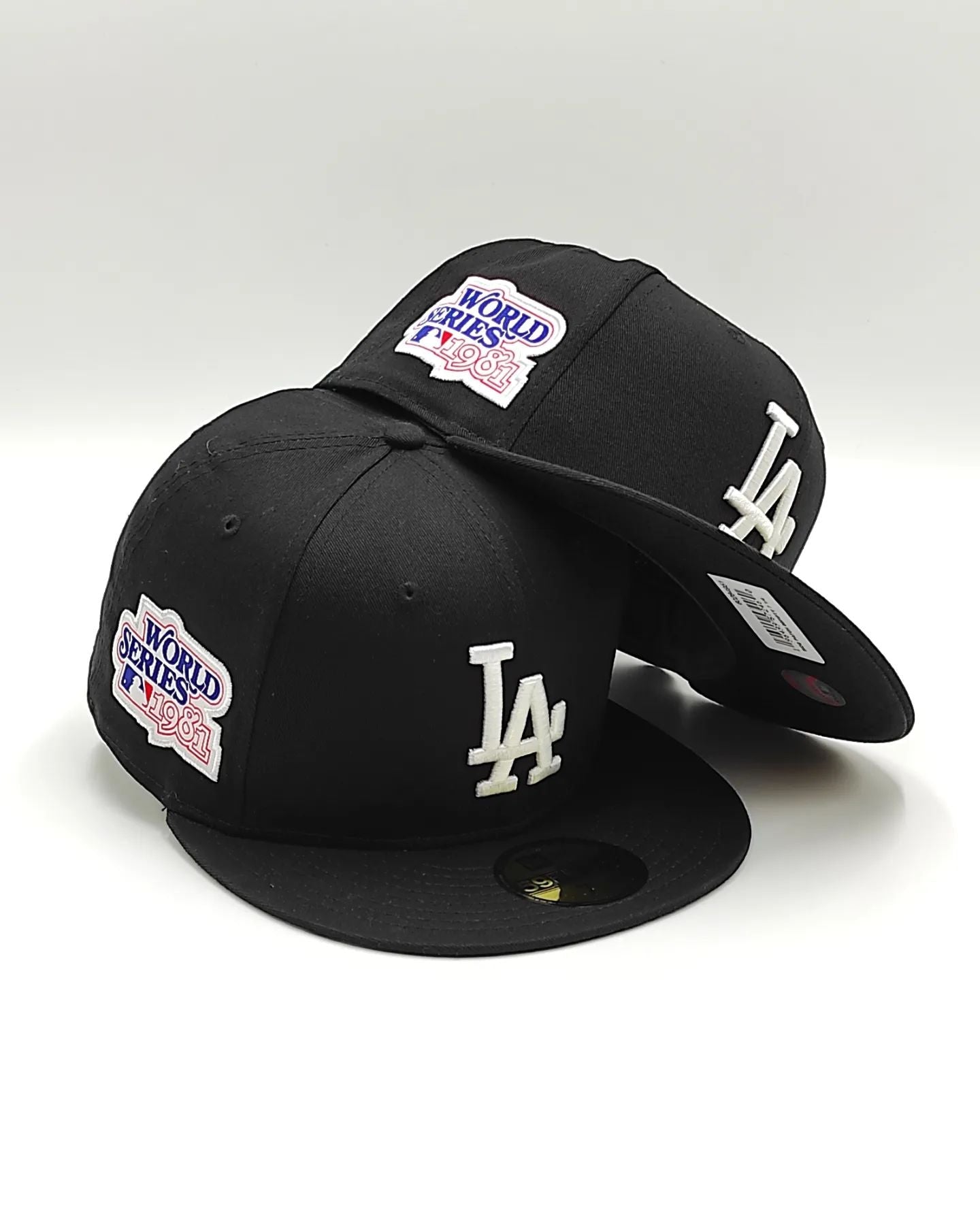 Gorra New Era 59Fifty Los Angeles Dodgers con parche lateral World Series