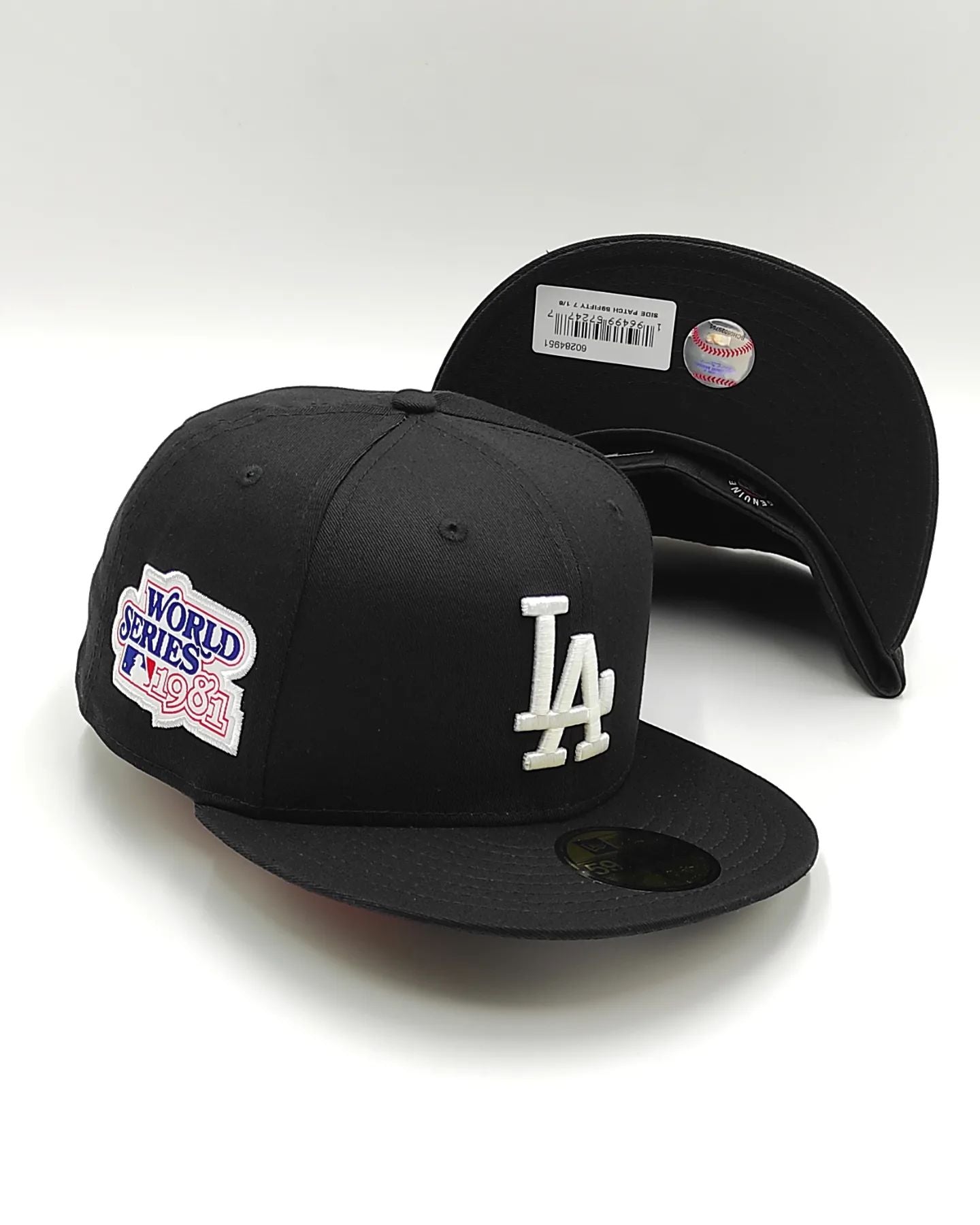 Gorra New Era 59Fifty Los Angeles Dodgers con parche lateral World Series