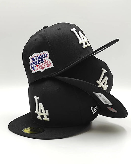 Gorra New Era 59Fifty Los Angeles Dodgers con parche lateral World Series