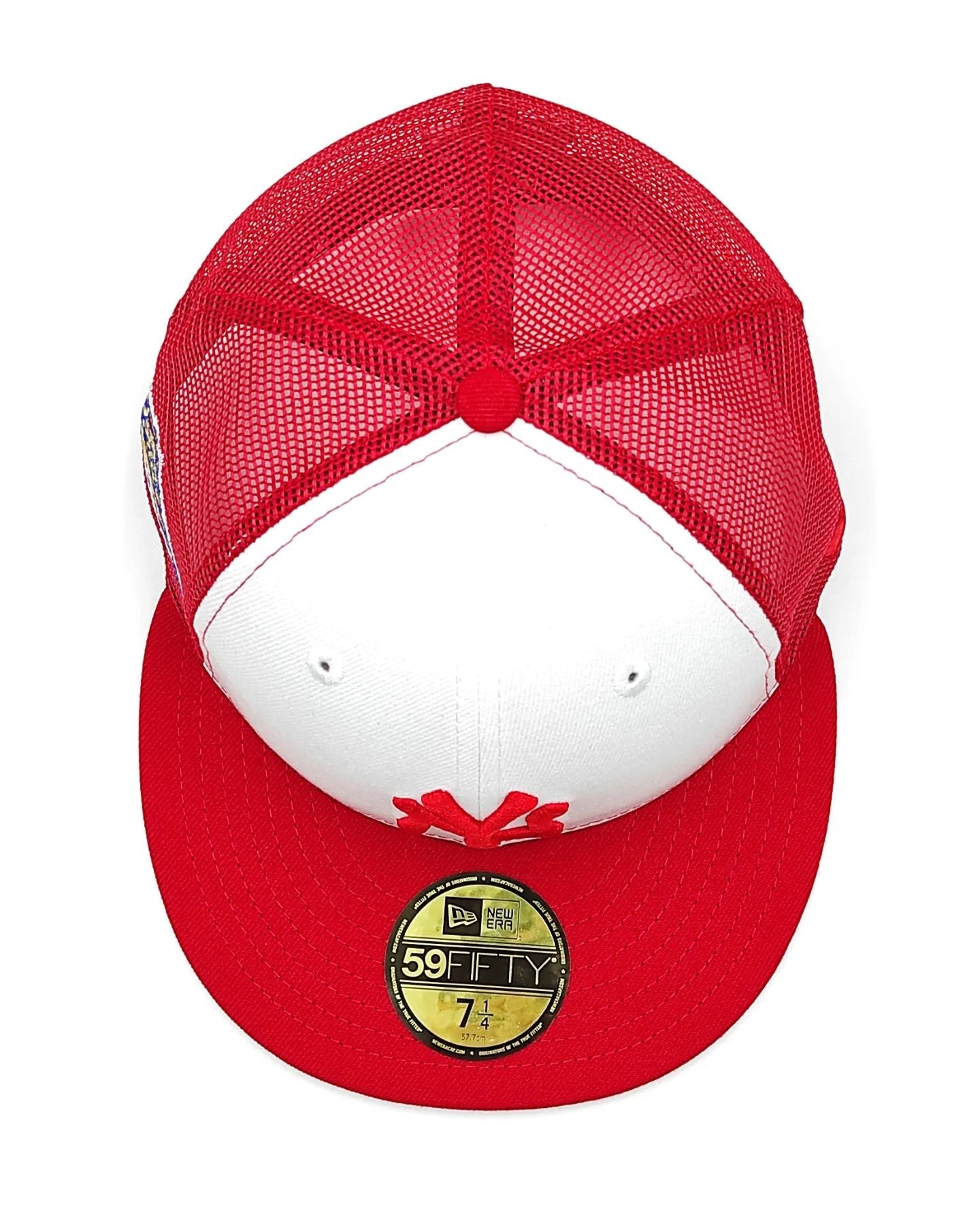 New Era 59Fifty Gorra camionera con parche de la Serie Mundial de 1996 de los New York Yankees - Blanco, Rojo