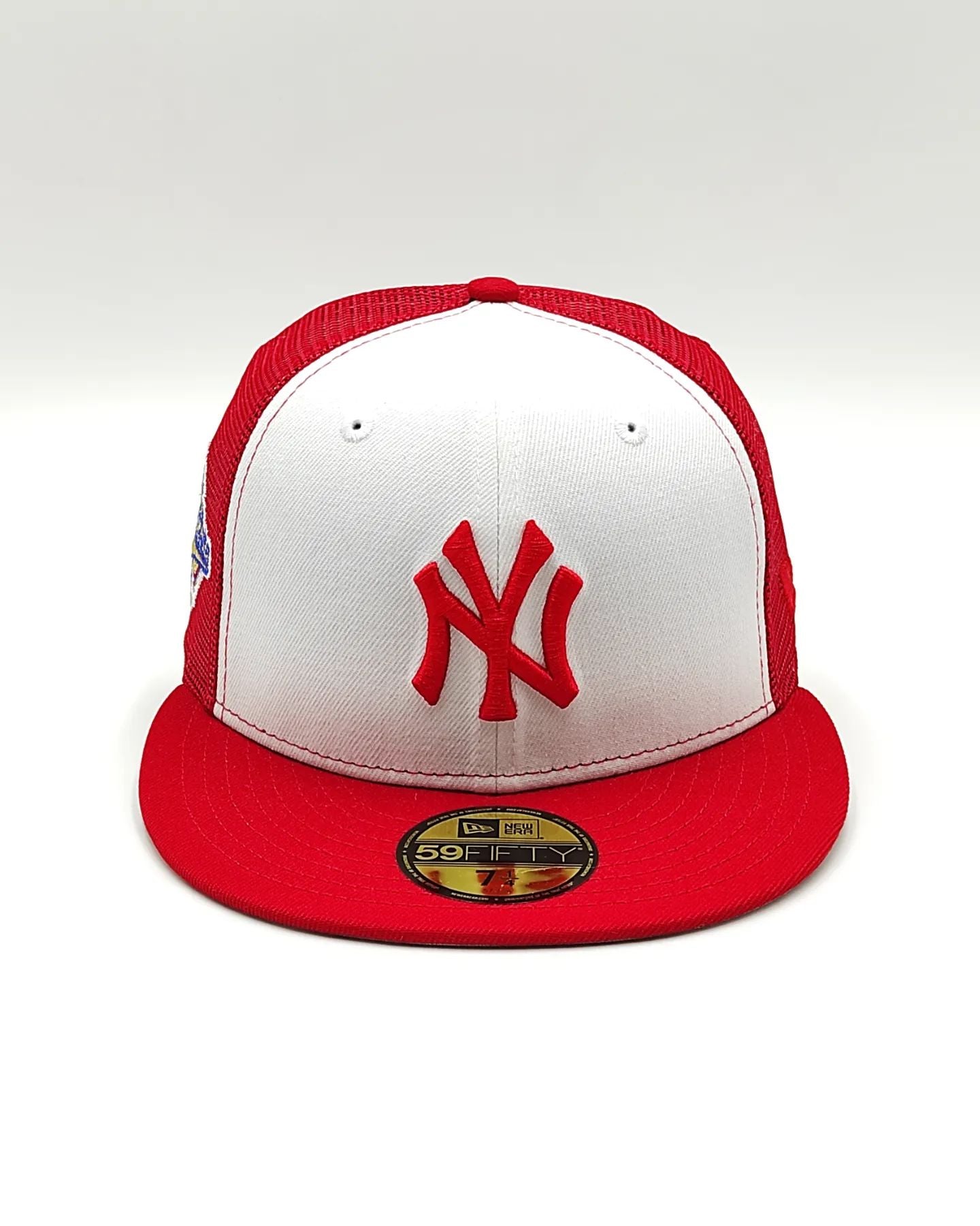 New Era 59Fifty Gorra camionera con parche de la Serie Mundial de 1996 de los New York Yankees - Blanco, Rojo