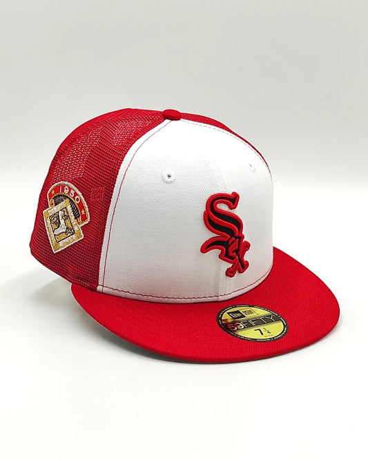 Gorra trucker New Era 59Fifty Chicago White Sox parche All Star Game 1950 Rail - Blanco, Rojo