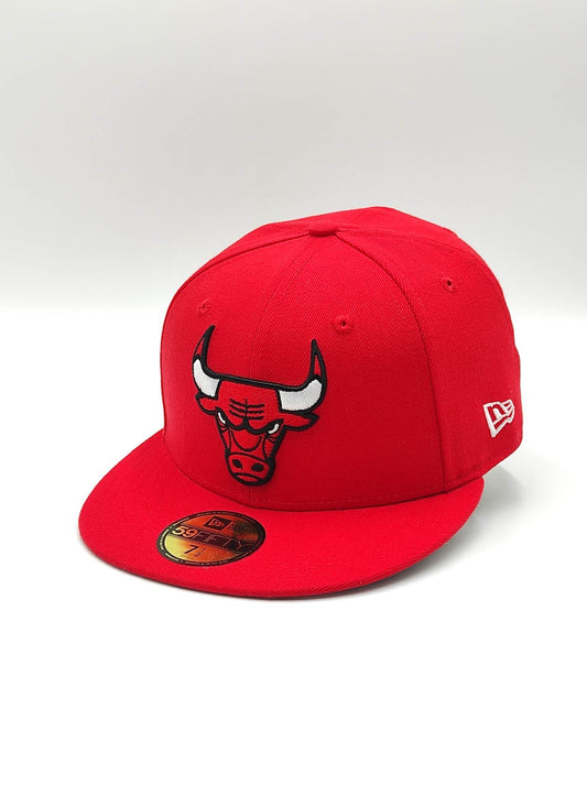 Gorra New Era 59fifty de los Chicago Bulls roja de la NBA