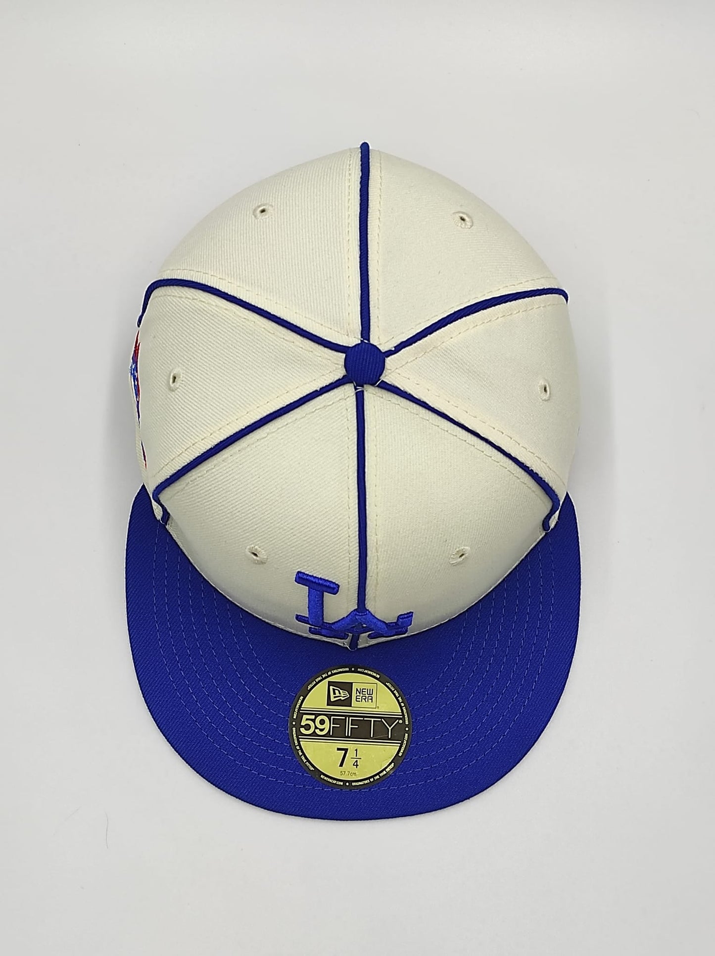 New era Exclusiva 59fifty old time Los Angeles Dodgers 1981 world series patch - blanco royal