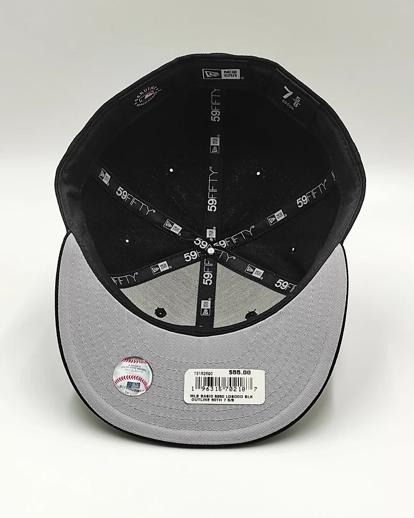 New Era 59FIFTY Los Angeles Dodgers Parche 60 Aniversario / Negro - blanco