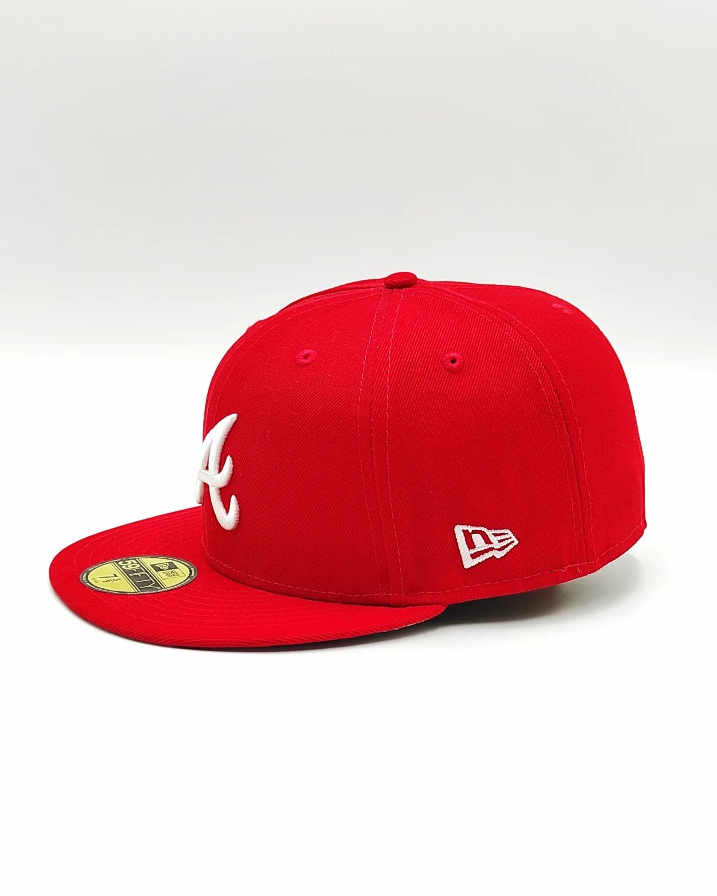 New Era 59fifty Bravos de Atlanta Parche Lateral 150 Aniversario / Rojo blanco