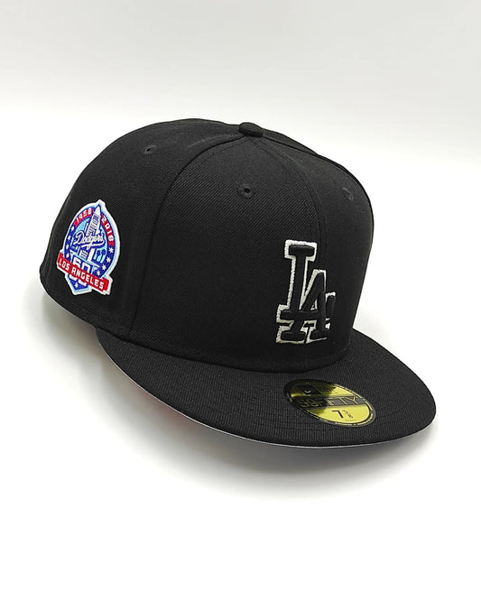 New Era 59FIFTY Los Angeles Dodgers Parche 60 Aniversario / Negro - blanco