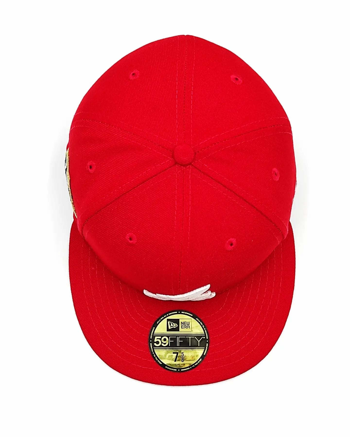 New Era 59fifty Bravos de Atlanta Parche Lateral 150 Aniversario / Rojo blanco