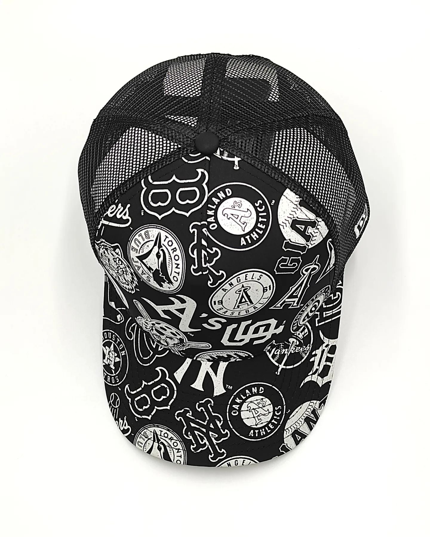 New Era Camionero MLB de ALL-OVER Edición Negro
