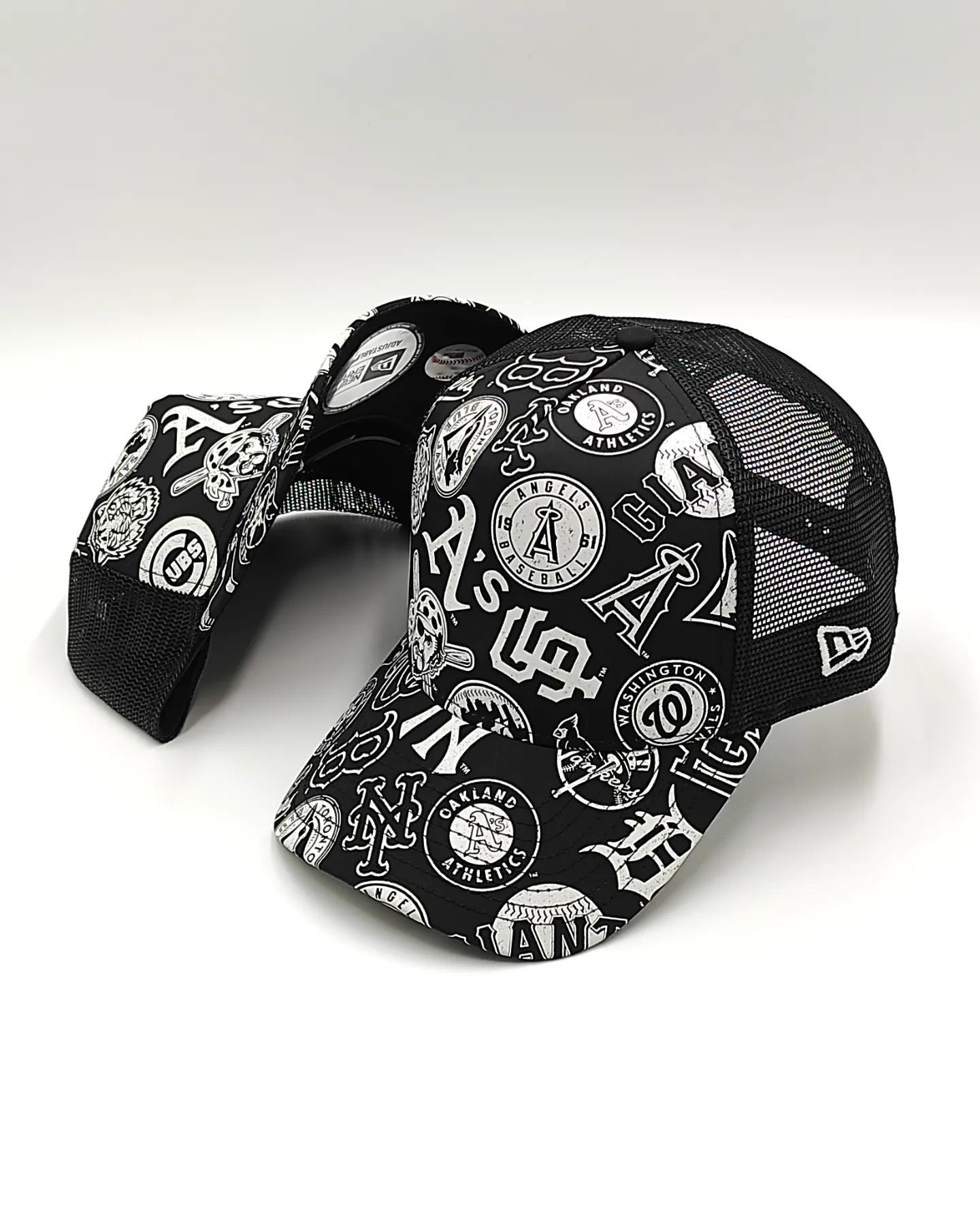 New Era Camionero MLB de ALL-OVER Edición Negro