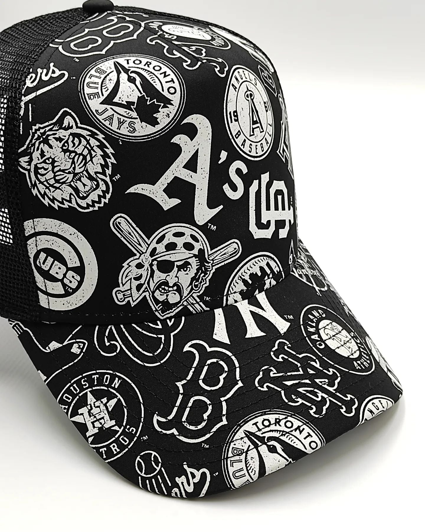 New Era Camionero MLB de ALL-OVER Edición Negro