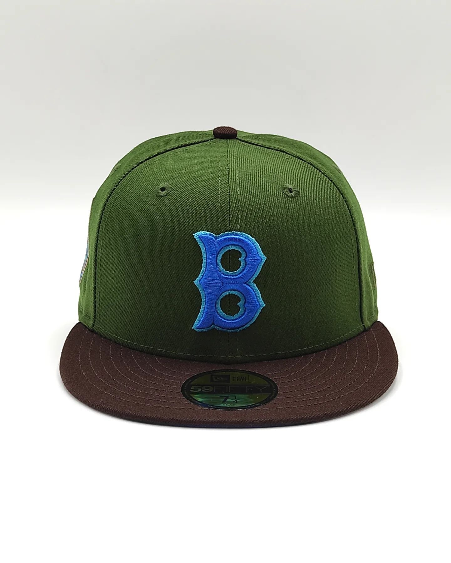 Gorra exclusiva New Era 59fifty parques Boston Red Sox 1946 parche All Star Game Olivo Marrón