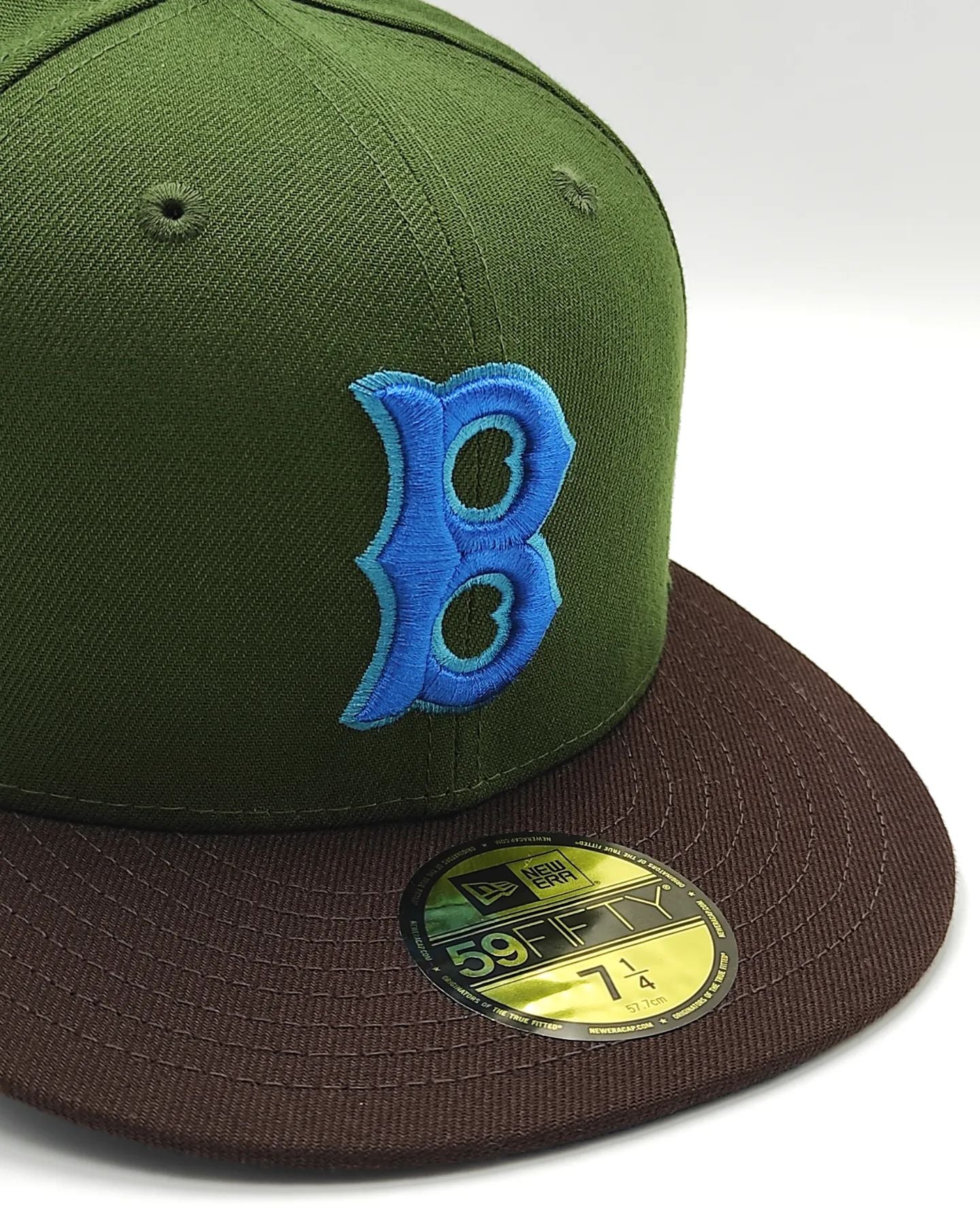 Gorra exclusiva New Era 59fifty parques Boston Red Sox 1946 parche All Star Game Olivo Marrón