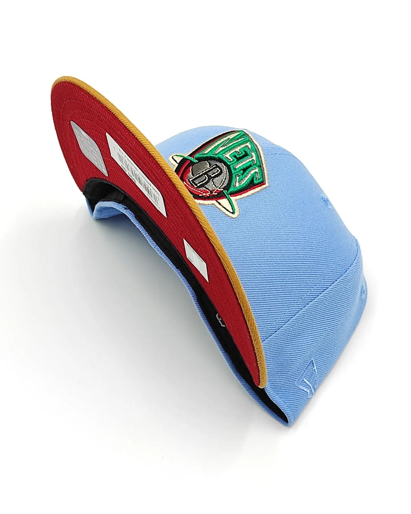 Gorra New Era 59Fifty Parks Smoldering Island Brooklyn Nets exclusiva - Azul Claro, Tan