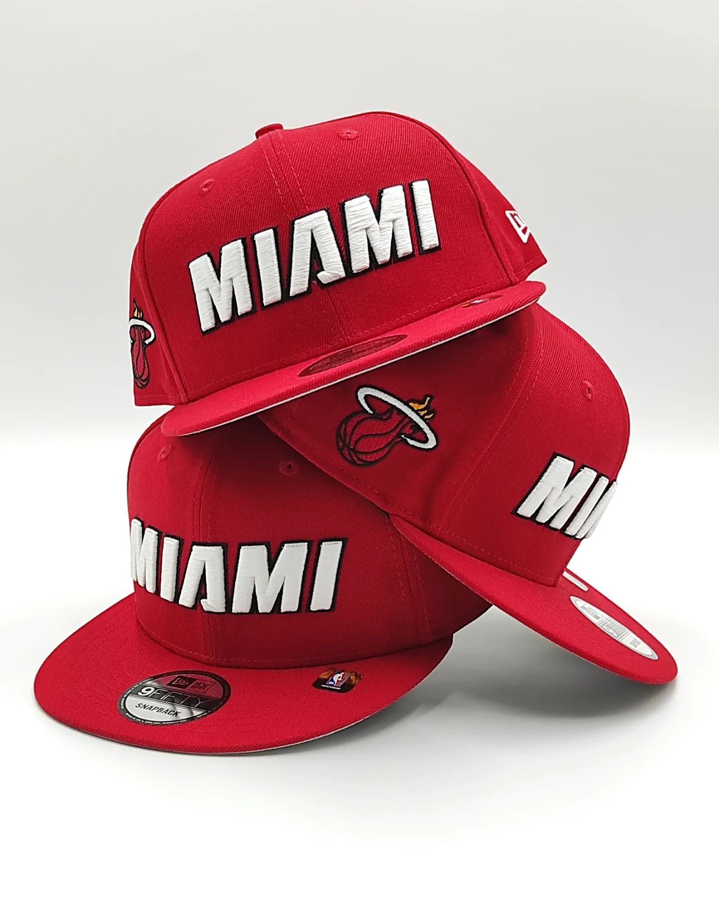 New Era Miami Heat 9Fifty snapback Rojo oscuro colección jersey