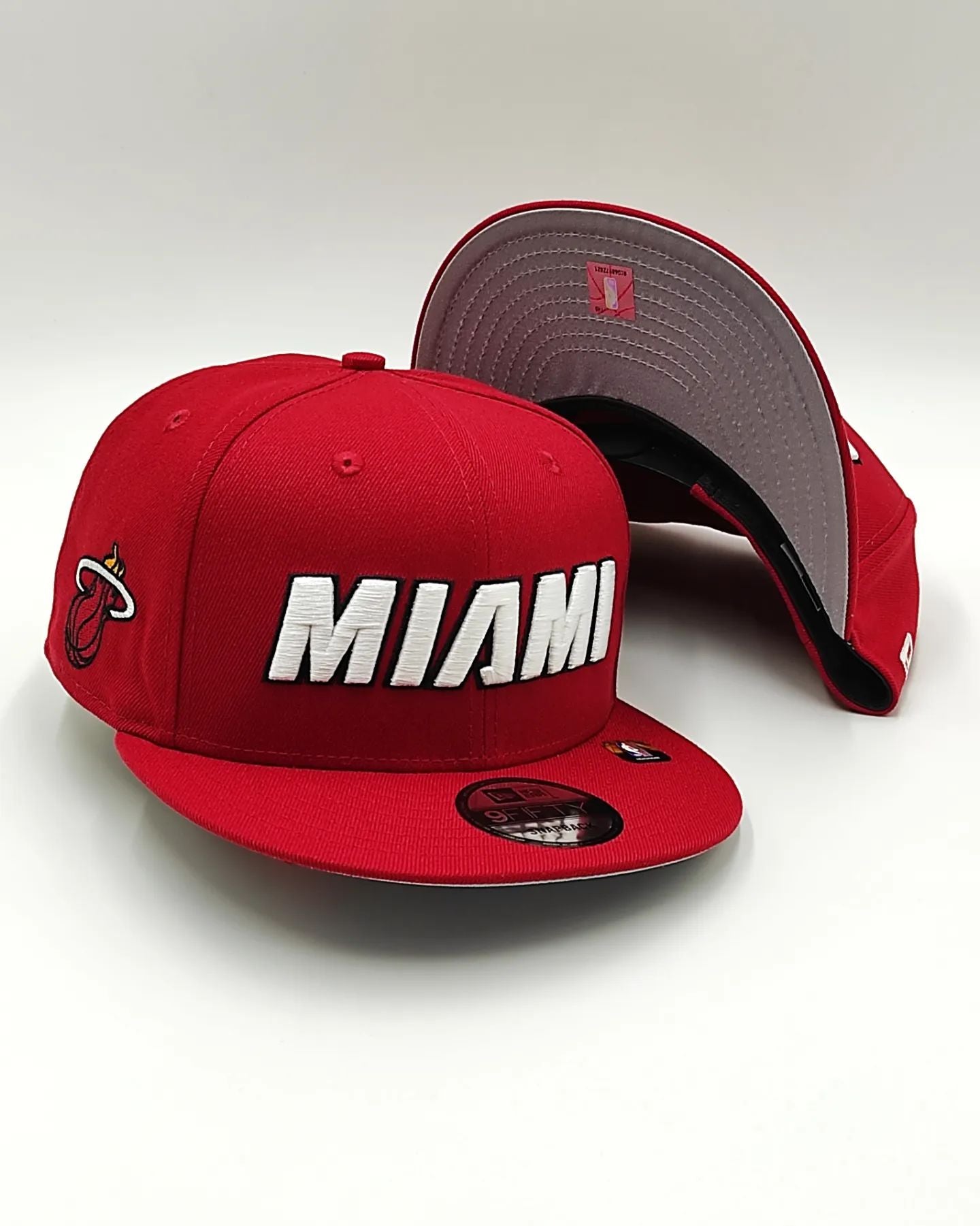 New Era Miami Heat 9Fifty snapback Rojo oscuro colección jersey