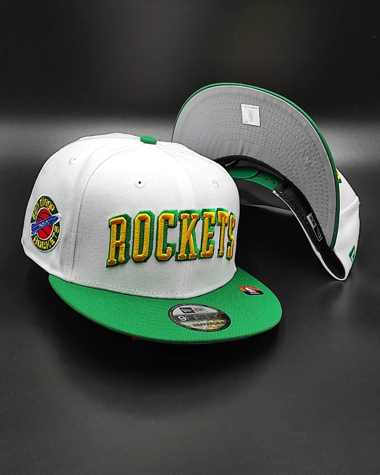 Gorra New Era San Diego Rockets 9Fifty estilo snapback de la colección de jerséis