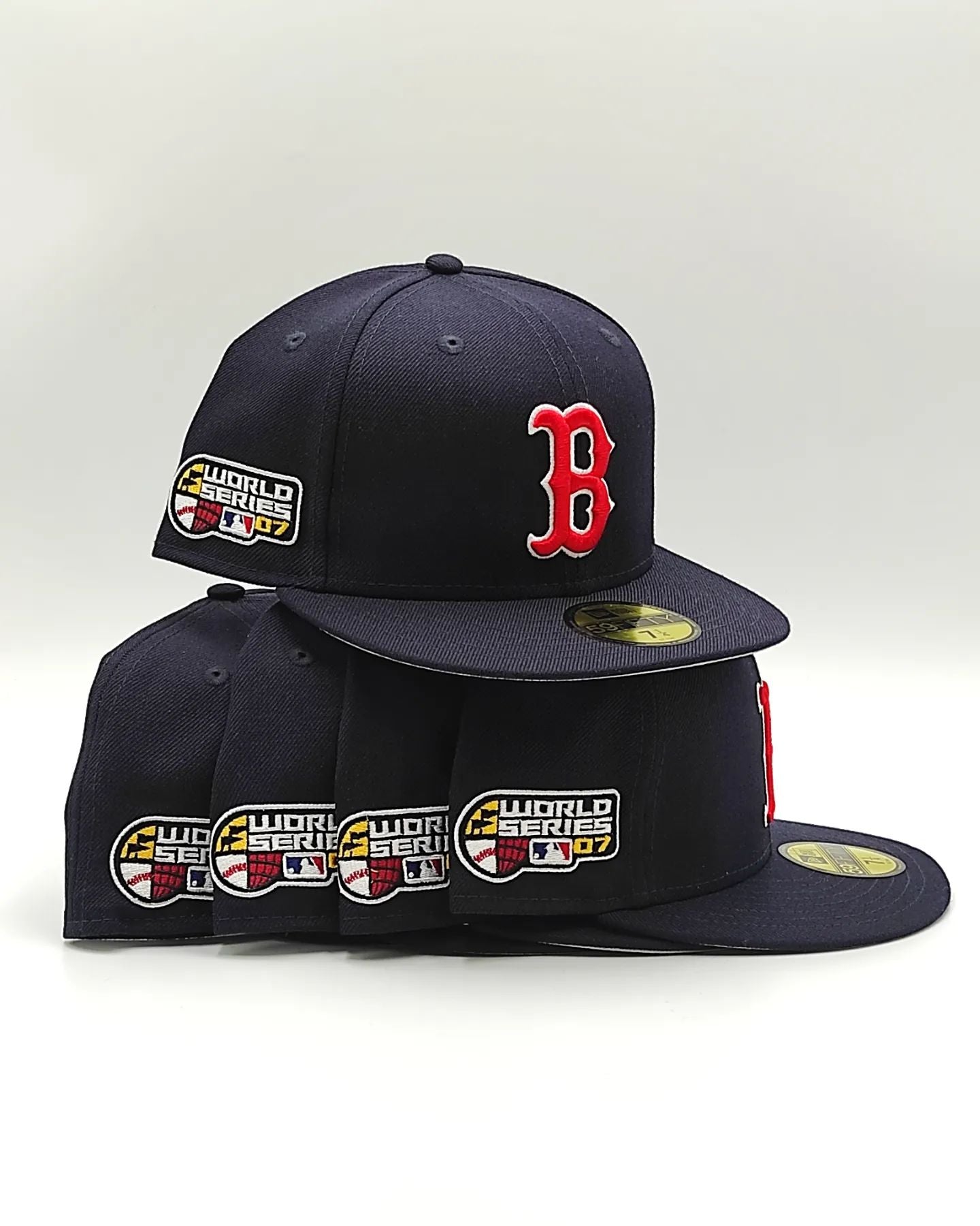 New Era Boston Red Sox Colección Parches 59Fifty Azul Marino