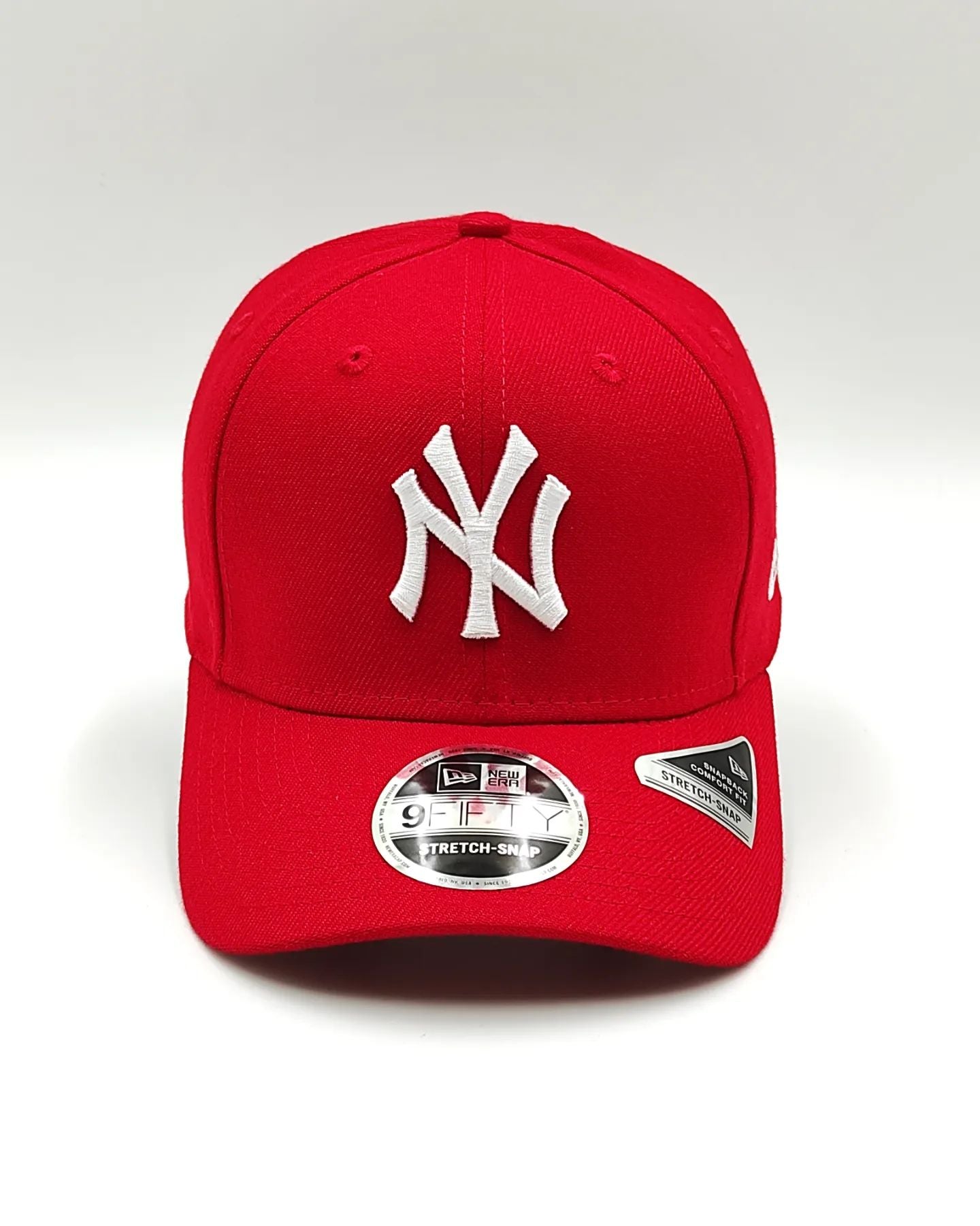 Gorra New Era 9FIFTY elástica y ajustable de los New York Yankees Roja