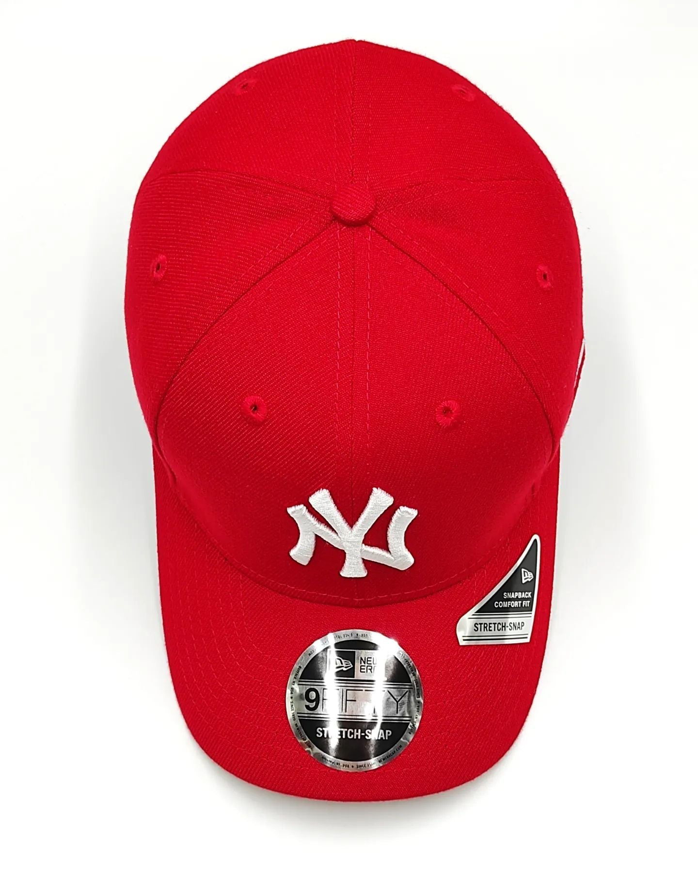 Gorra New Era 9FIFTY elástica y ajustable de los New York Yankees Roja