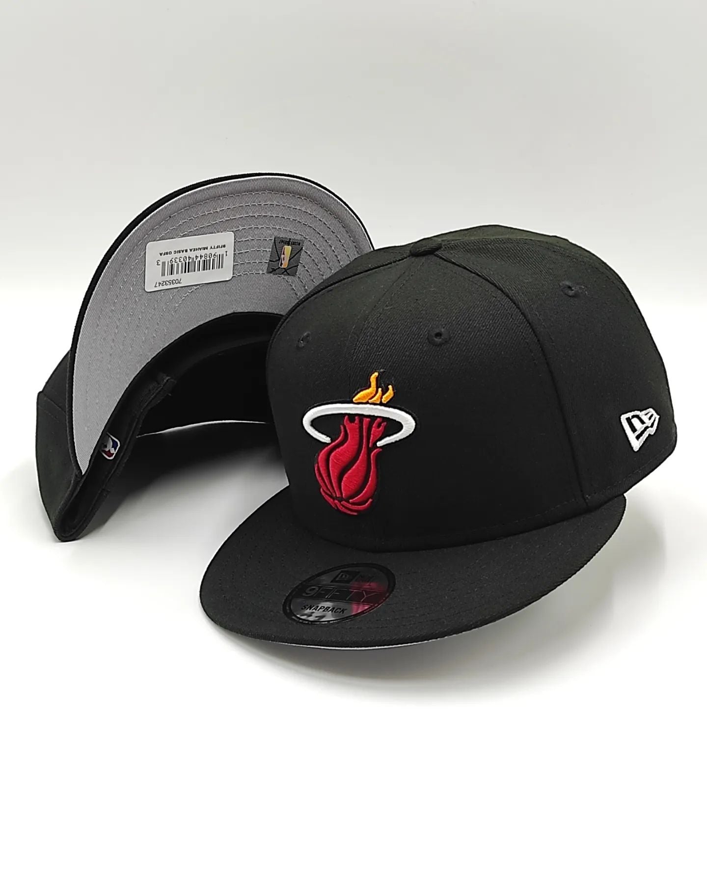 New Era gorra snapback 9fifty Miami Heat negra
