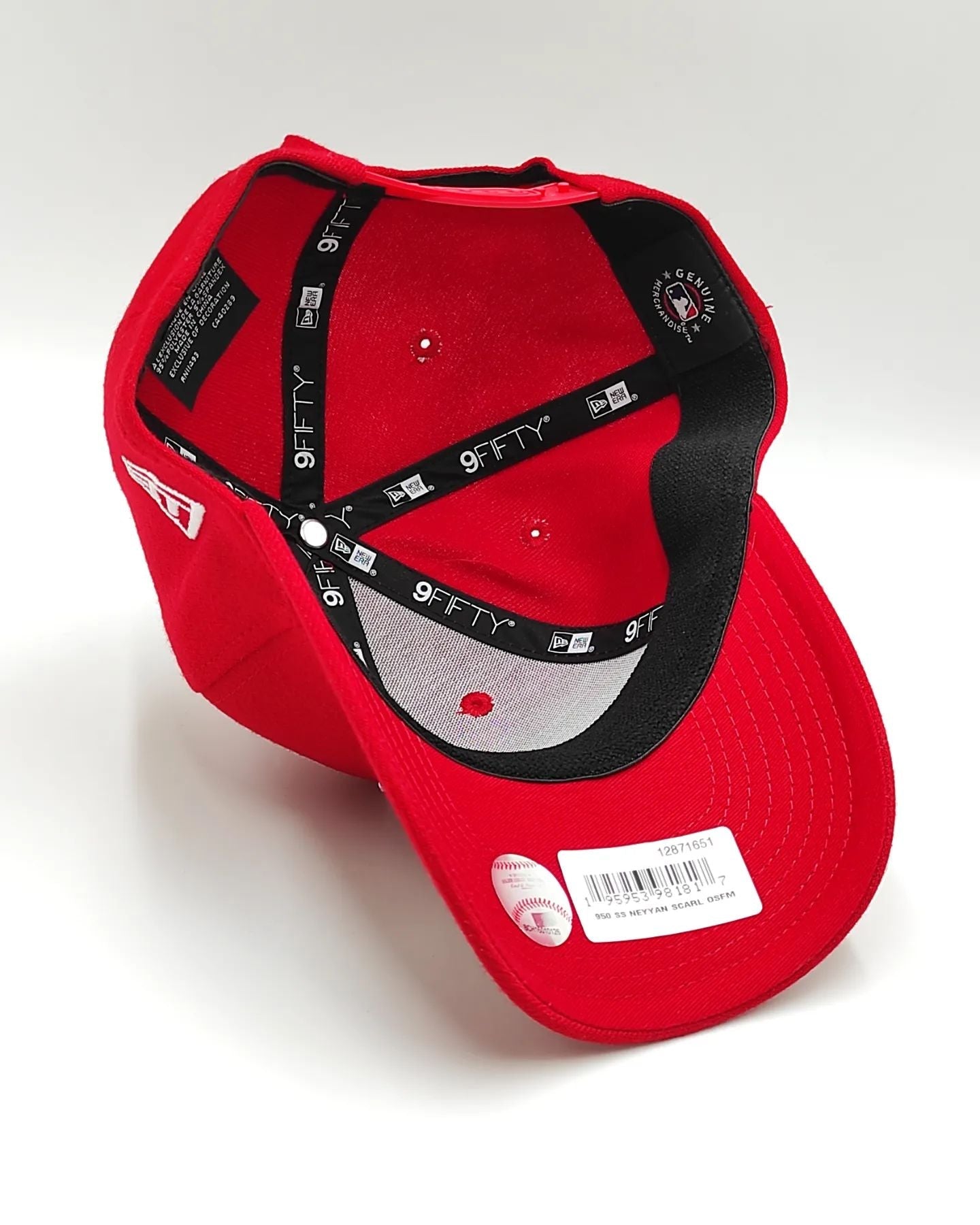 Gorra New Era 9FIFTY elástica y ajustable de los New York Yankees Roja
