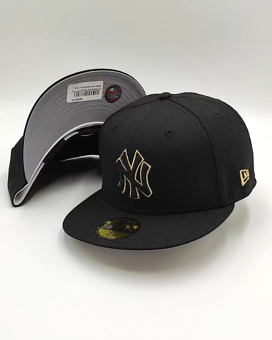 Gorra New Era 59Fifty de los New York Yankees con acentos metálicos