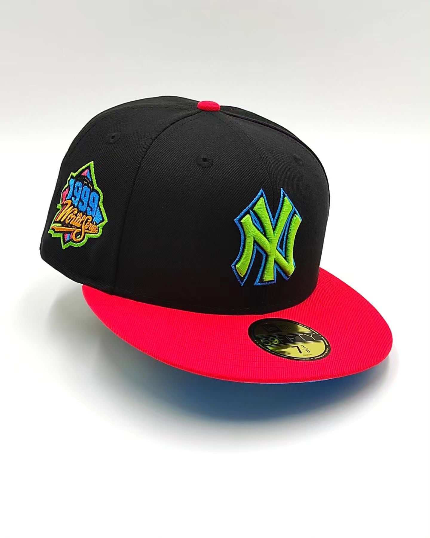 Gorra New Era 59Fifty Weels New York Yankees Parche Serie Mundial 1999 - negra infrarrojo