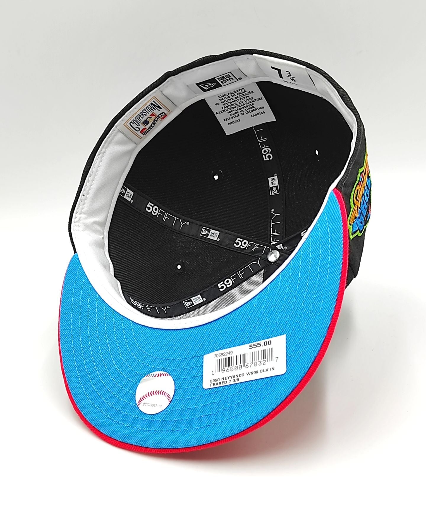 Gorra New Era 59Fifty Weels New York Yankees Parche Serie Mundial 1999 - negra infrarrojo