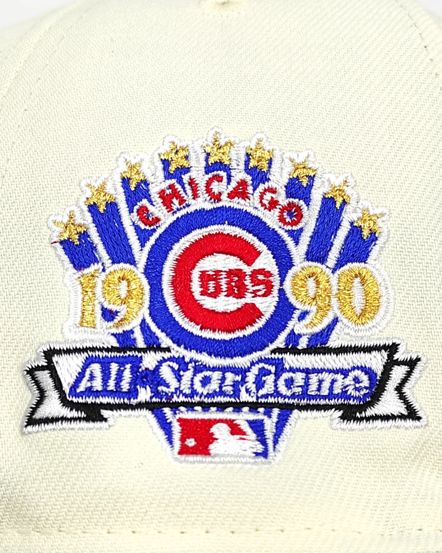 Gorra ajustada 59FIFTY retro blanca de los Chicago Cubs de New Era