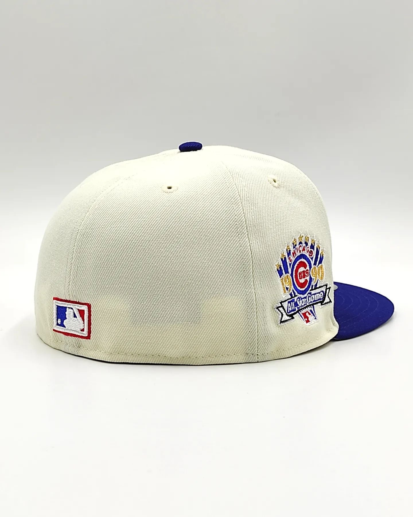 Gorra ajustada 59FIFTY retro blanca de los Chicago Cubs de New Era
