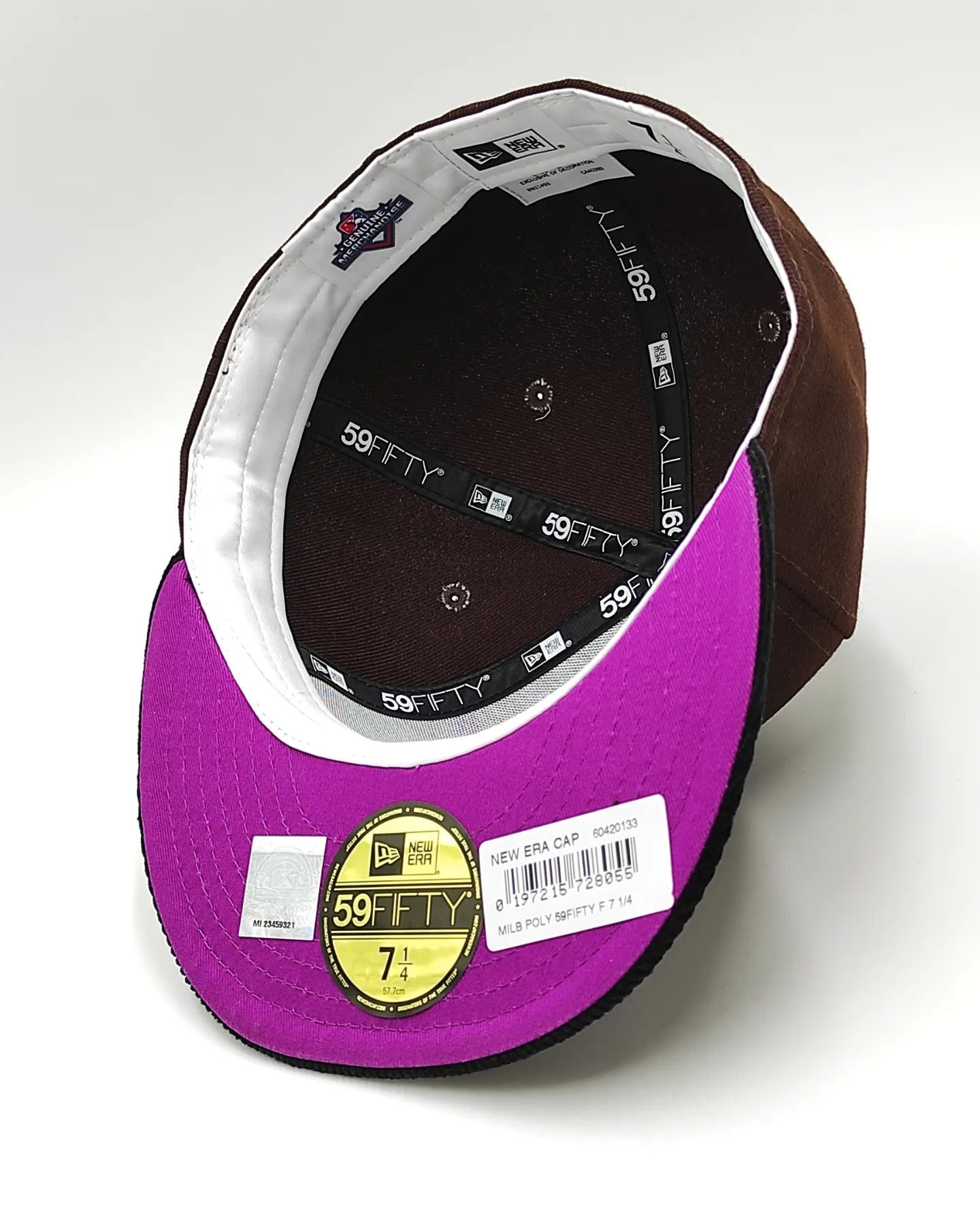 New Era Fresno Grizzlies Burnt Purple Cord Prime Two Tone 59 Fifty