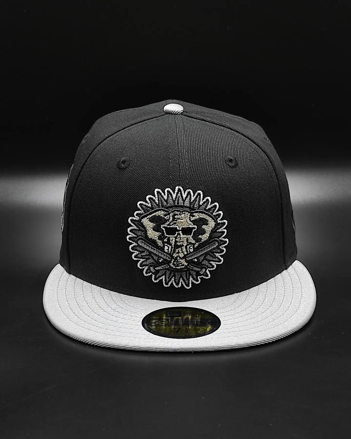 Gorra New Era 59Fifty Oakland Athletics Parche 50 Aniversario Alterna - Negro, Plata Metalizado