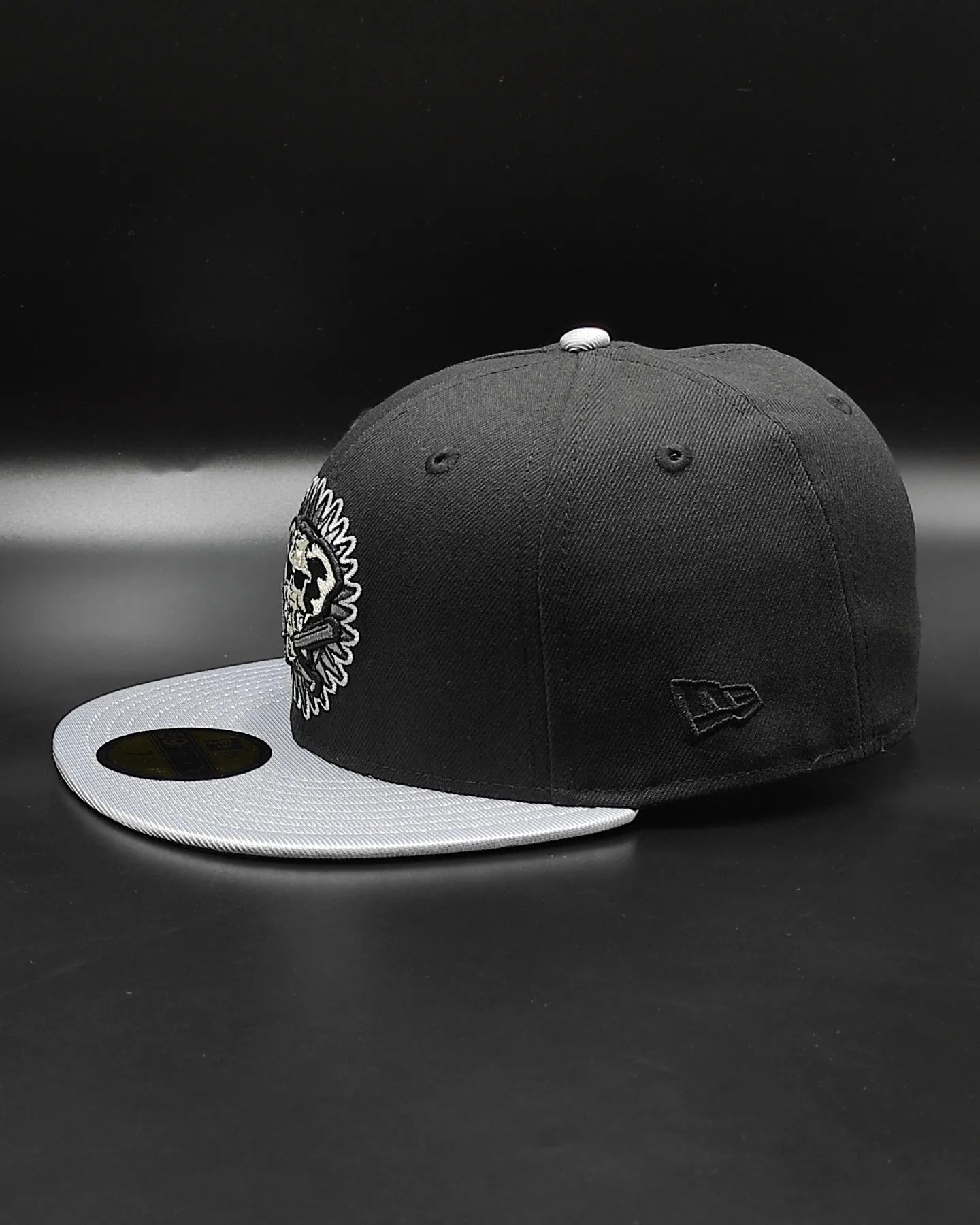 Gorra New Era 59Fifty Oakland Athletics Parche 50 Aniversario Alterna - Negro, Plata Metalizado