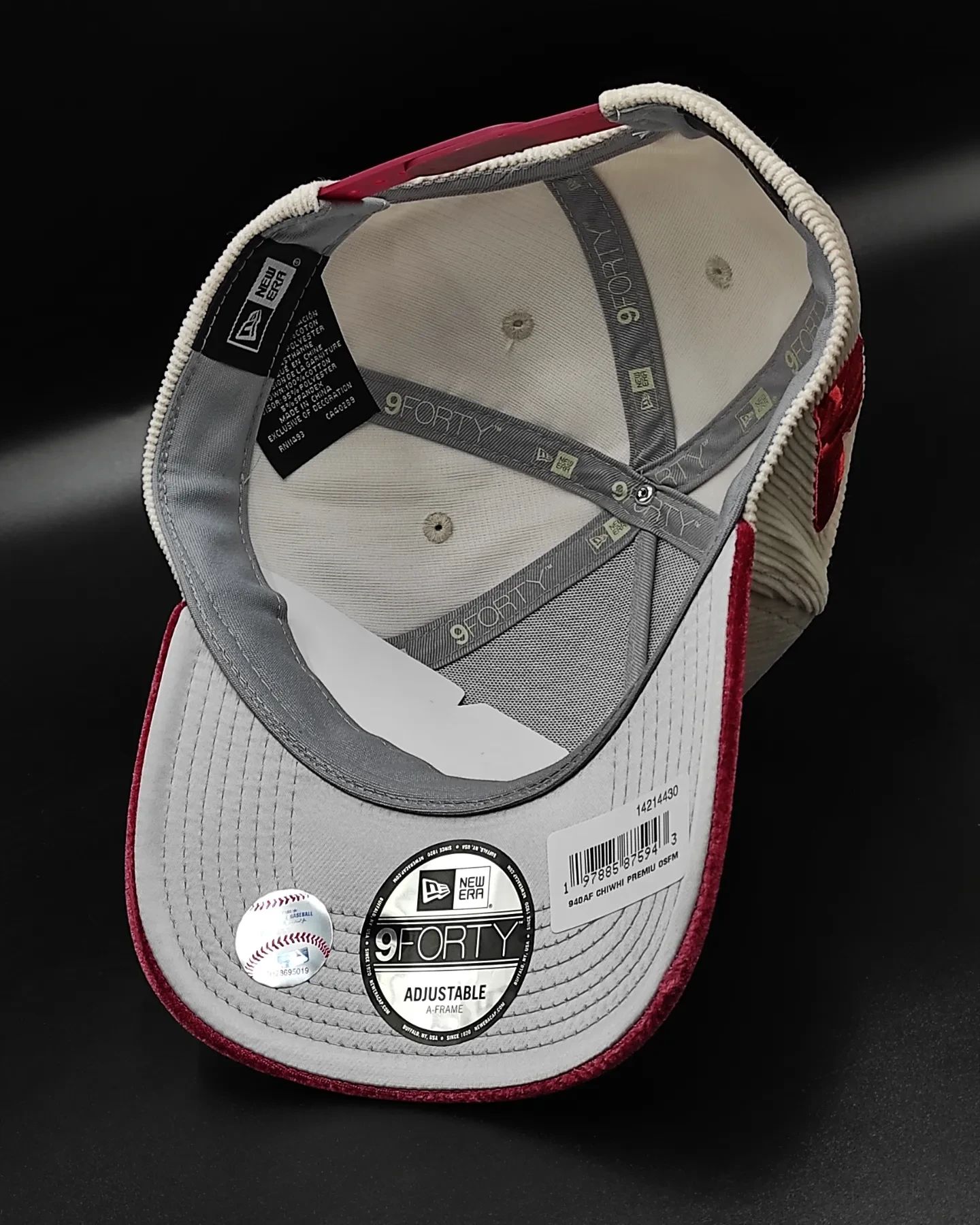 Gorra New Era White Sox de pana de terciopelo 9FORTY A-Frame