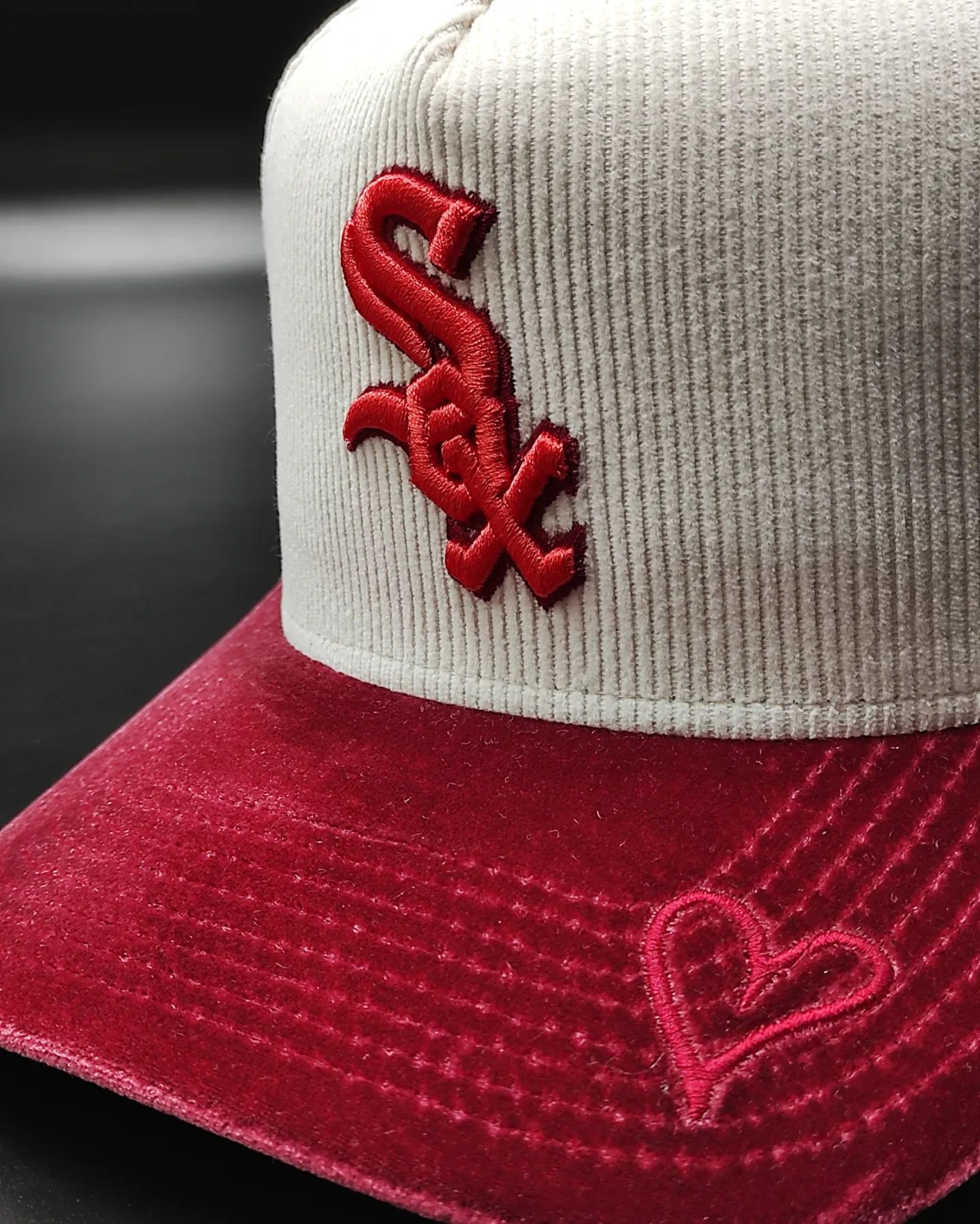 Gorra New Era White Sox de pana de terciopelo 9FORTY A-Frame