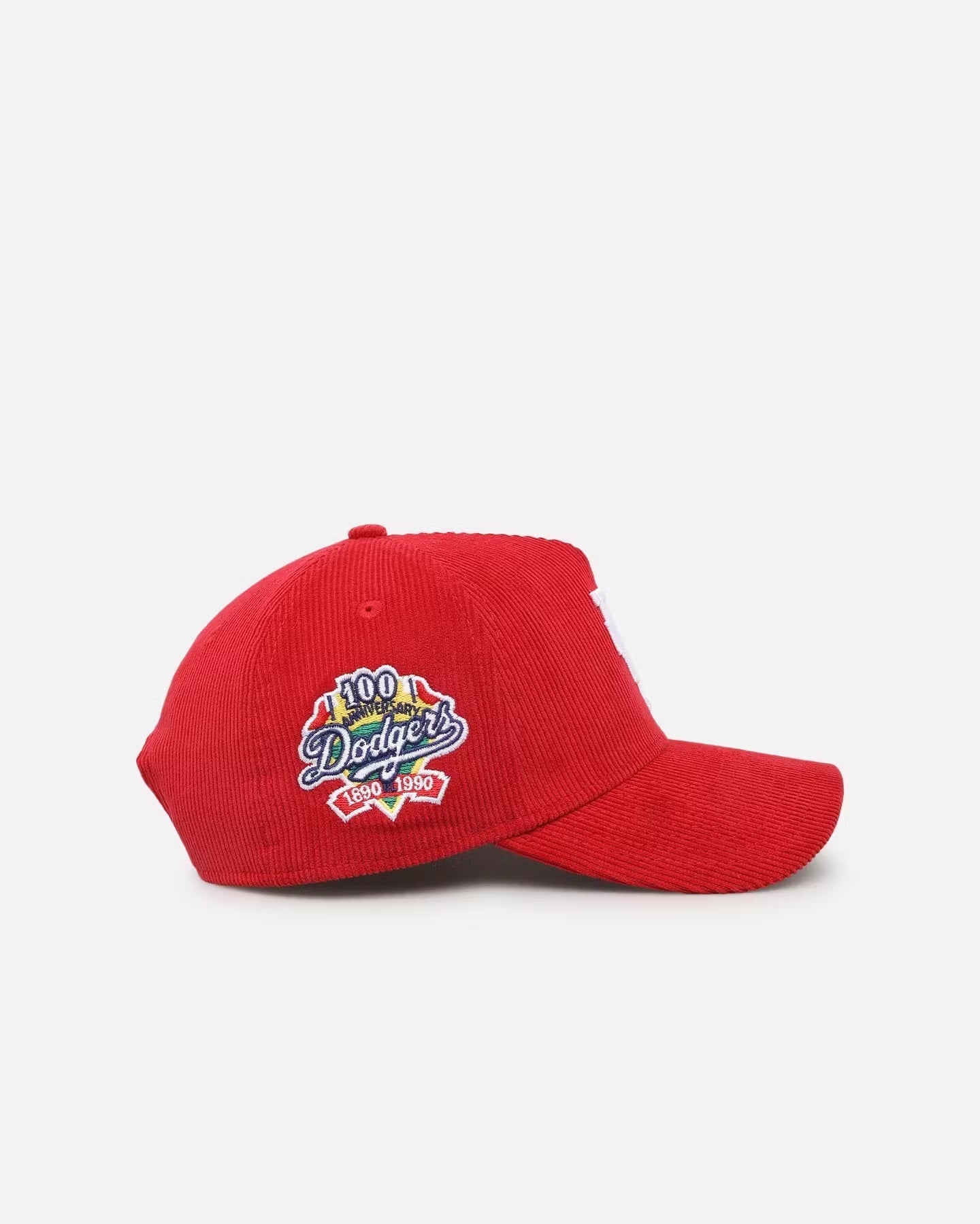 Gorra de pana con broche ajustable 9FORTY A-Frame 'LA invertida' de Los Angeles Dodgers