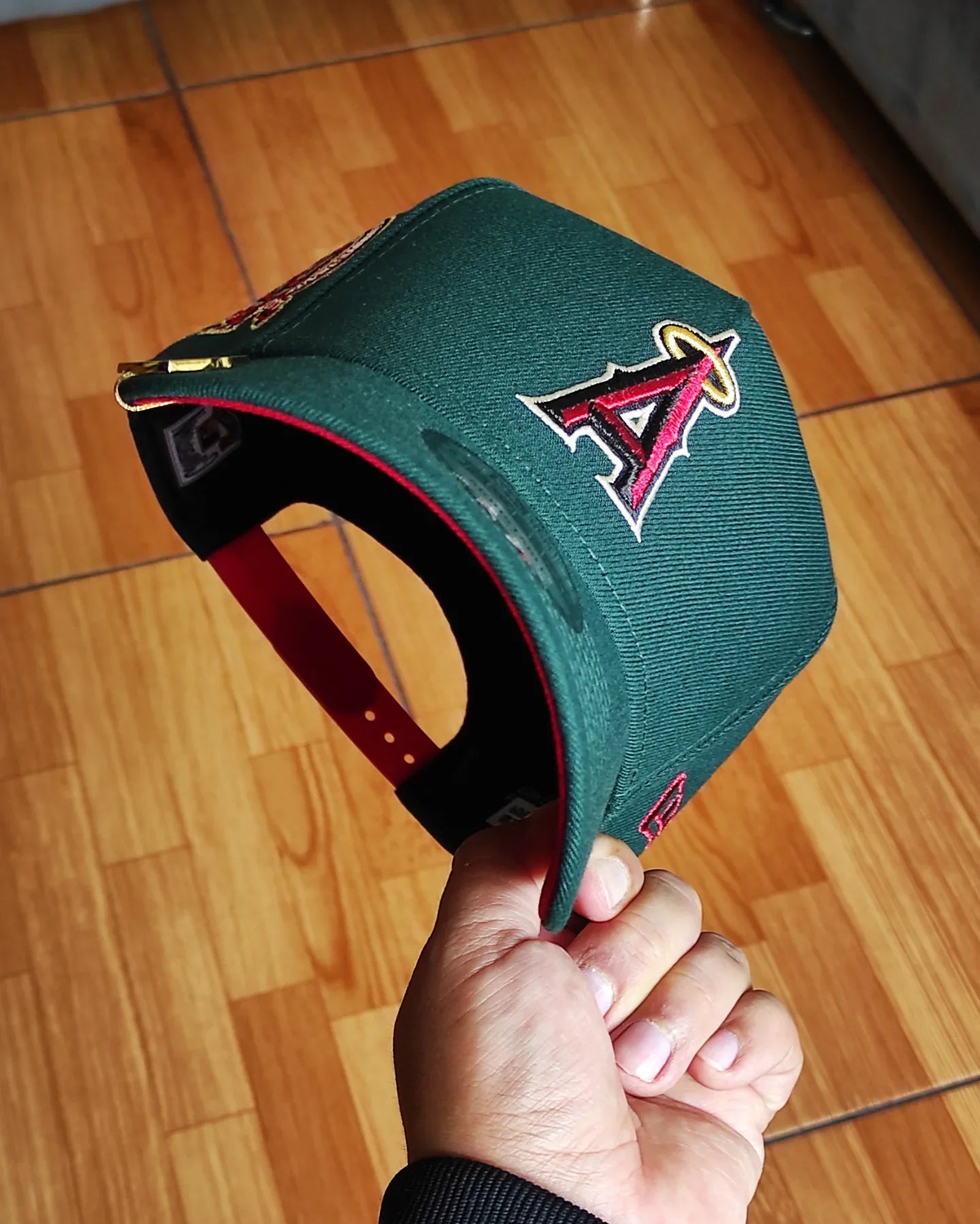 New Era Anaheim Angels 50 aniversario verde oscuro 9FORTY A-FRAME SNAPBACK
