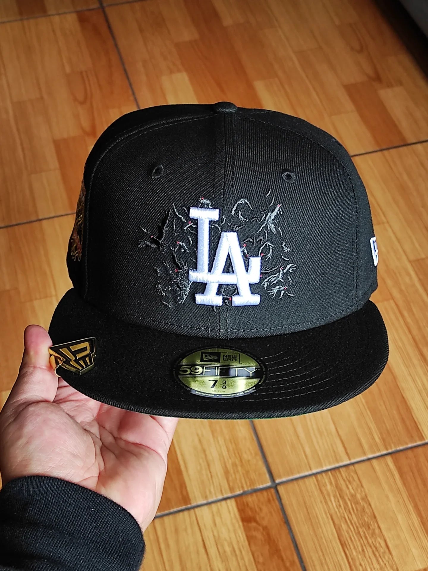 Gorra Ajustada New Era Los Angeles Dodgers Edición 40 Aniversario Black Crows 59Fifty