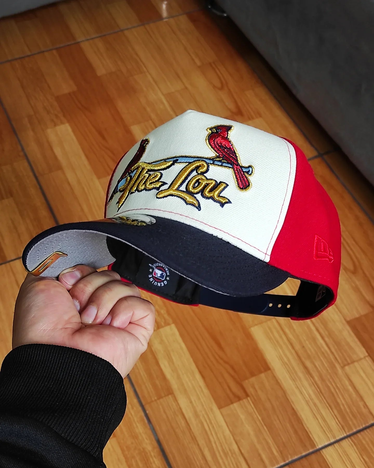 Gorra Snapback A-Frame New Era 9Fifty de los Cardenales de San Luis, Color Rojo, de la Serie Mundial de 1982