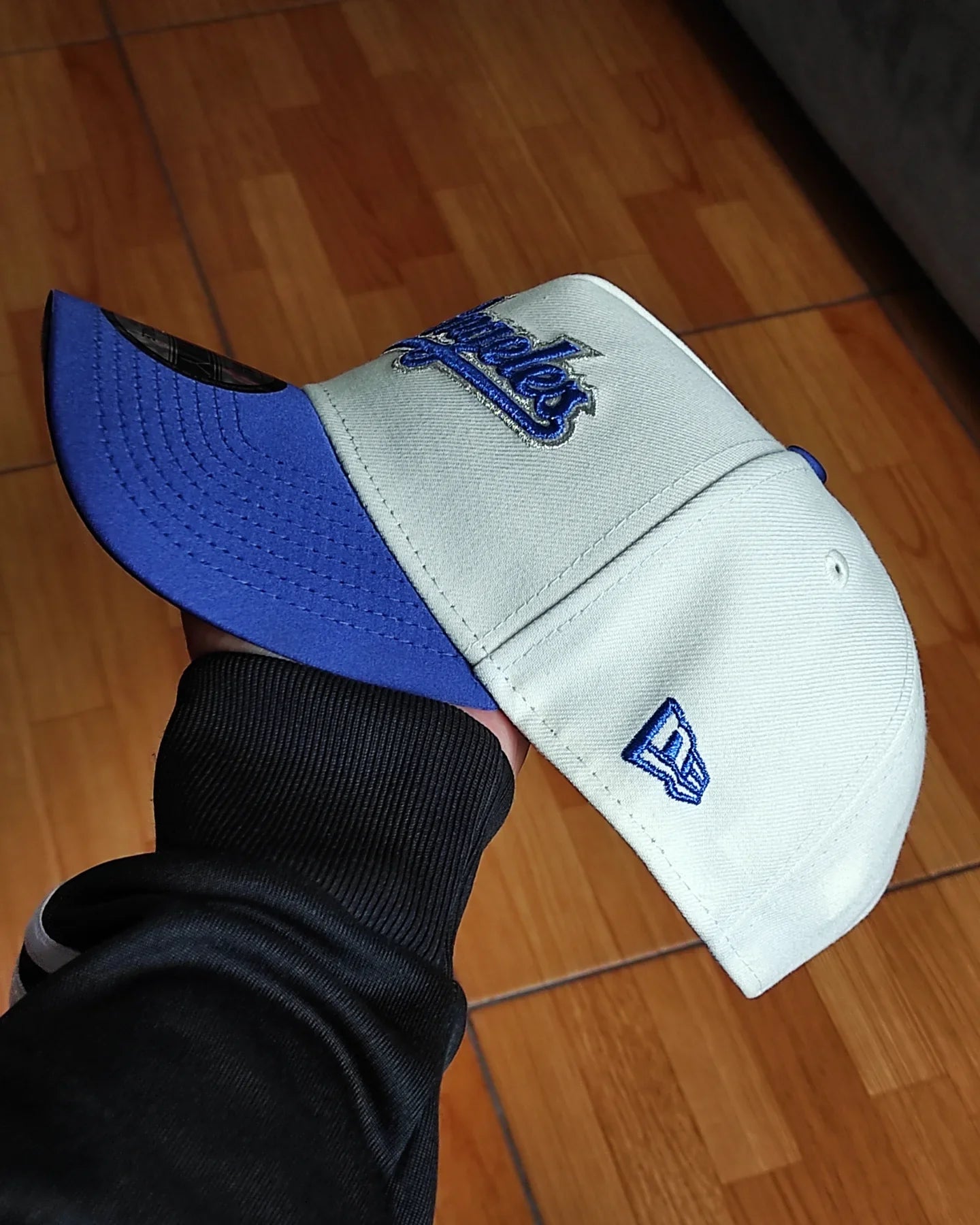 Gorra snapback New Era Los Angeles Dodgers Chrome con visera satinada Two Tone A Frame 9Forty