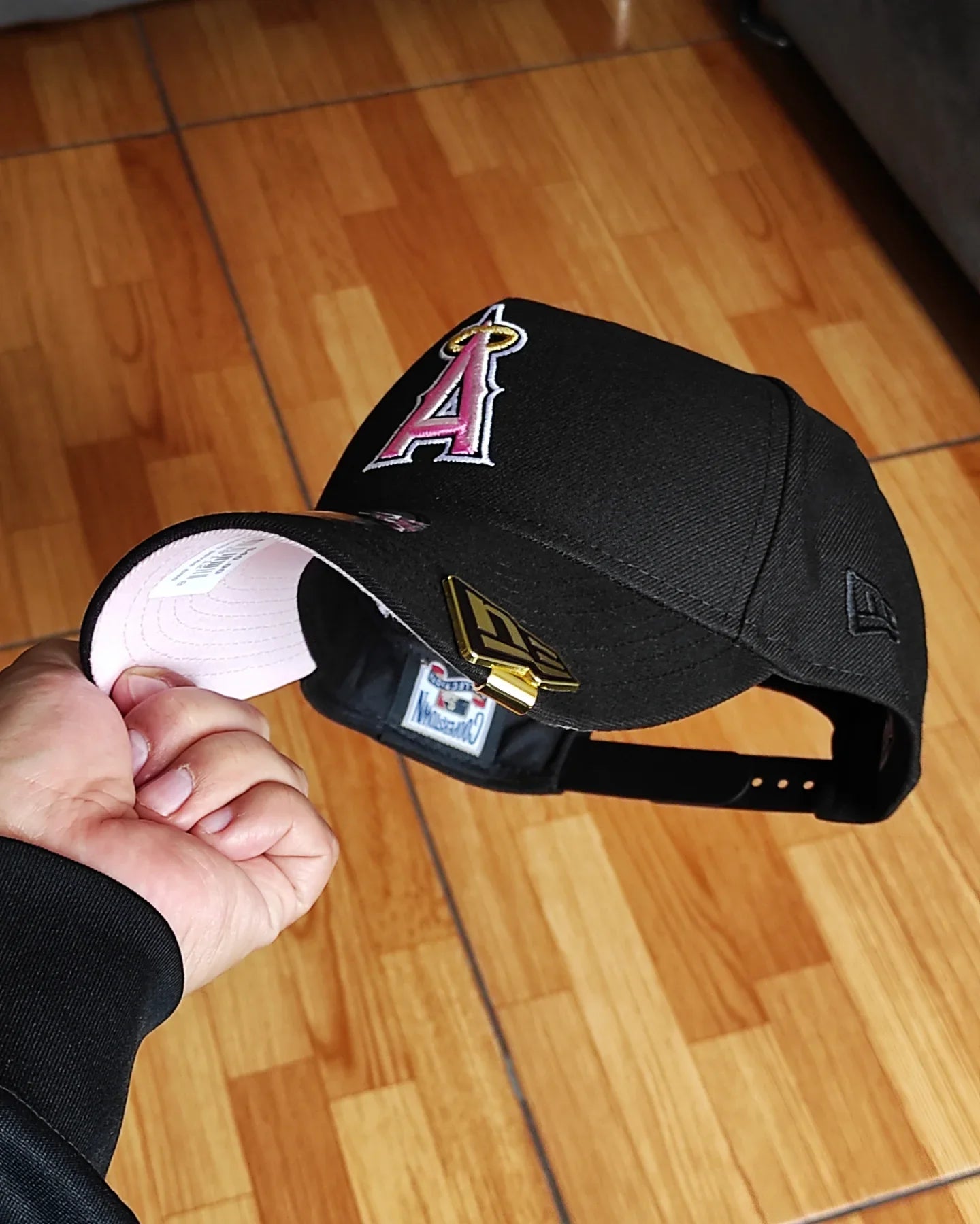 New Era Anaheim Angels 50.º aniversario negra/pino 9FORTY A-FRAME