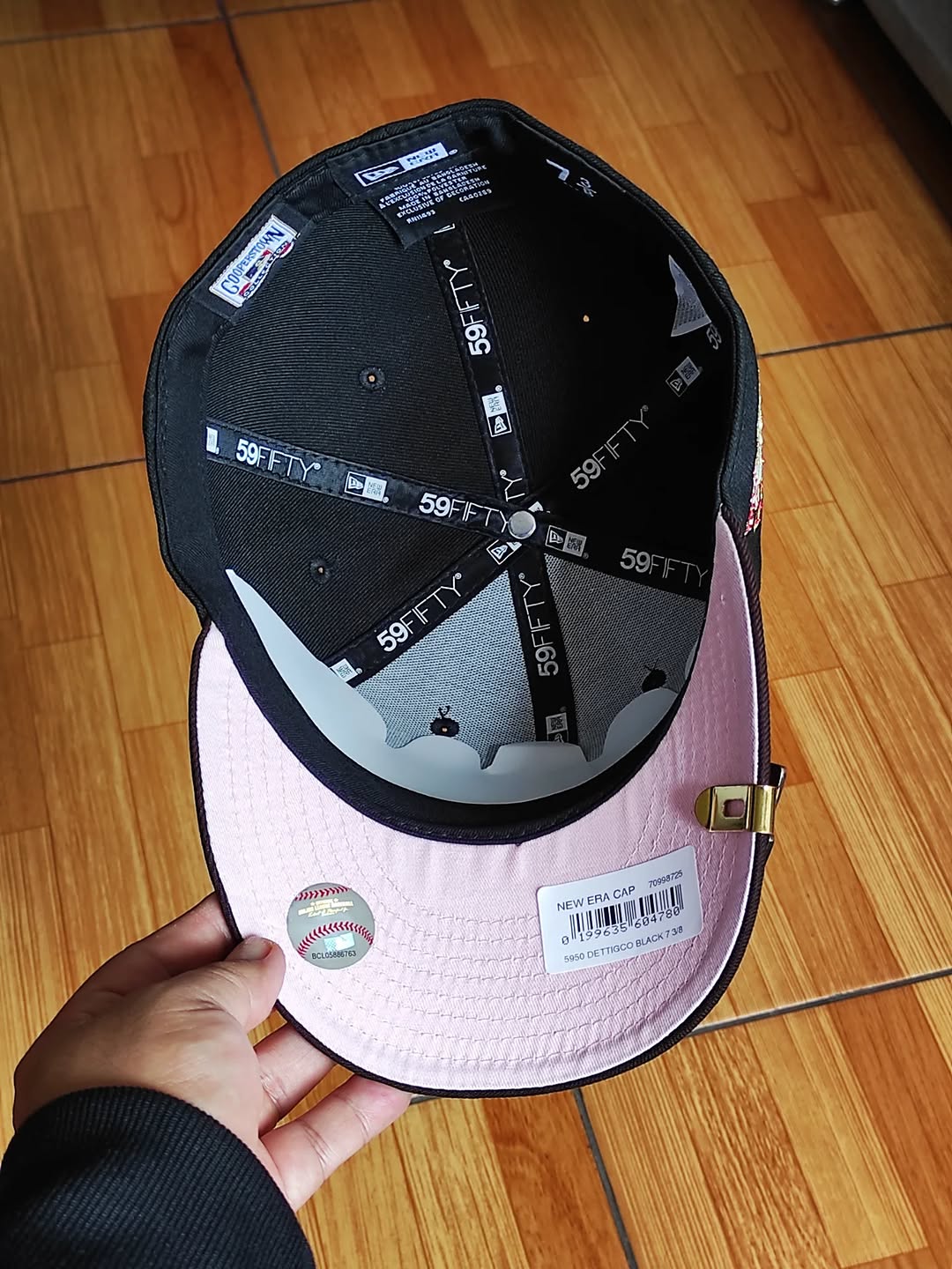 Detroit Tigers mlb NEGRO dos tonos rosa uv/ New Era 59fifty