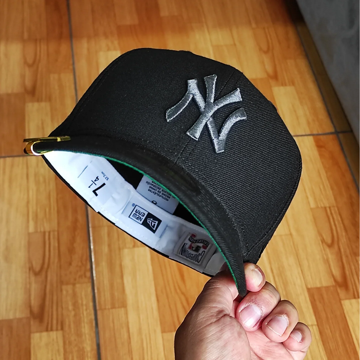 Gorra ajustada New Era New York Yankees World Series 1999 Liquid Titanium Edition 59Fifty