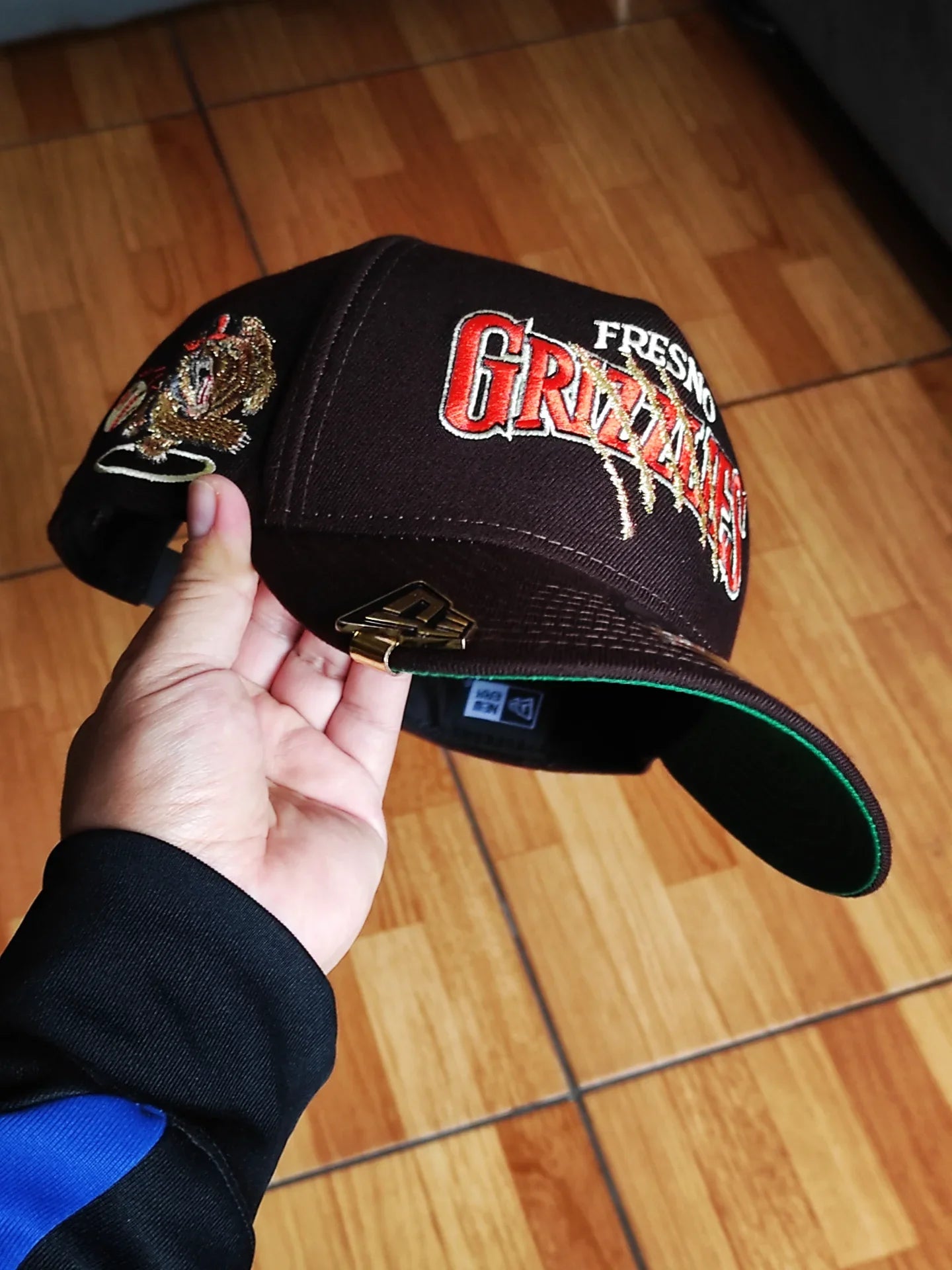 New Era Gorra de broche ajustable 9Forty A Frame Fresno Grizzlies Burnt Wood