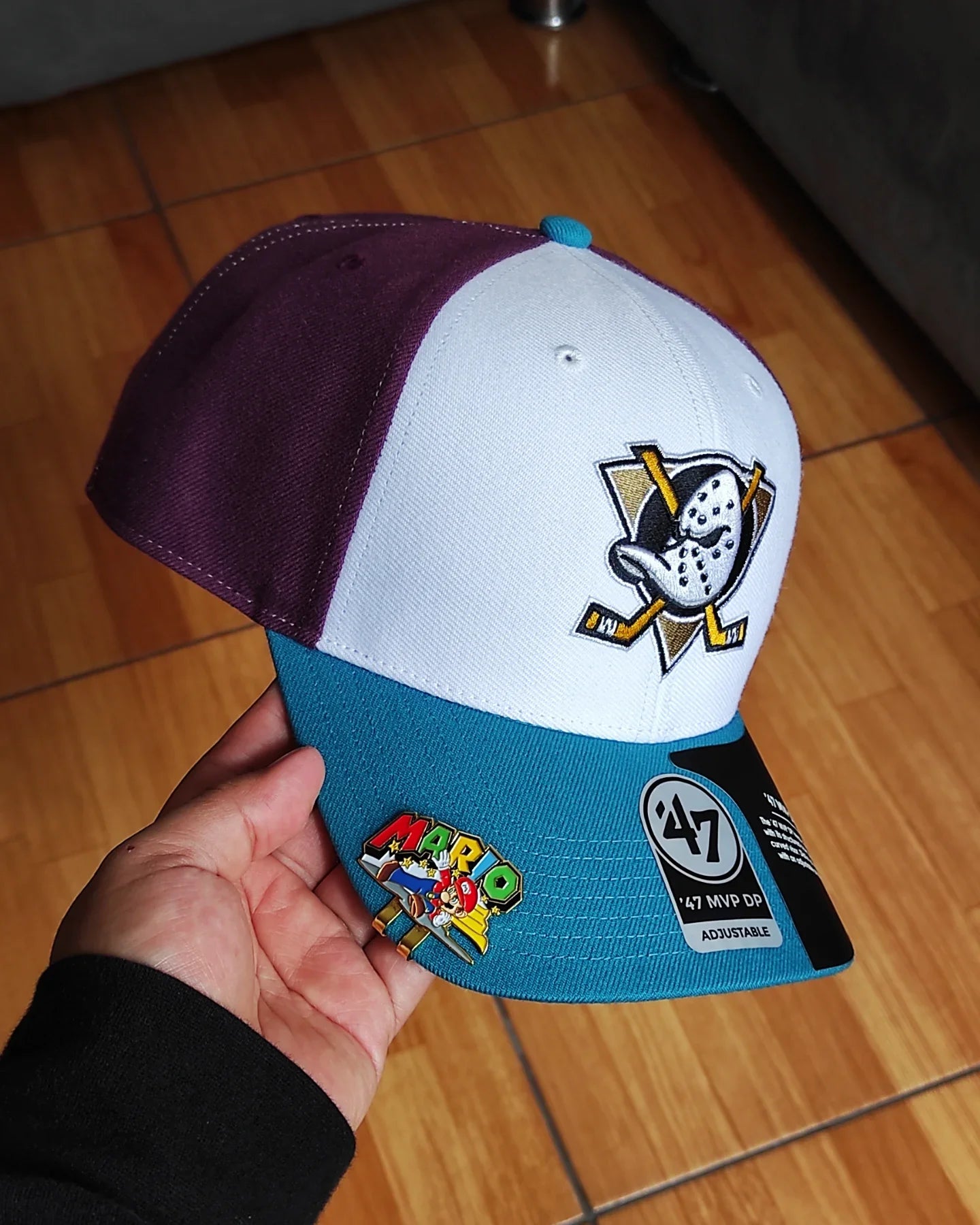 47BRAND Anaheim Ducks gorra de béisbol de la zona fría