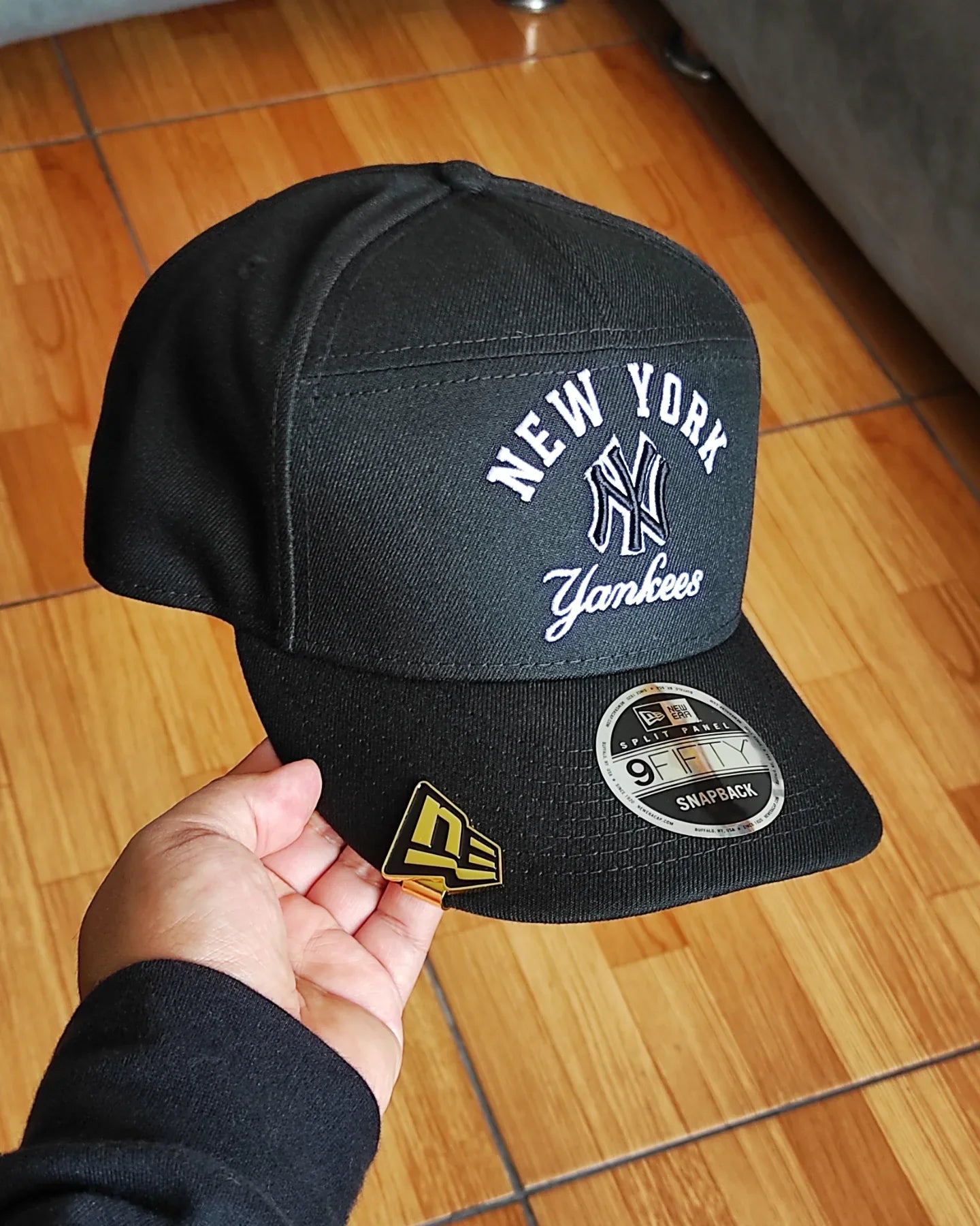 Gorra New Era New York script negra 9 FIFTY Snapback