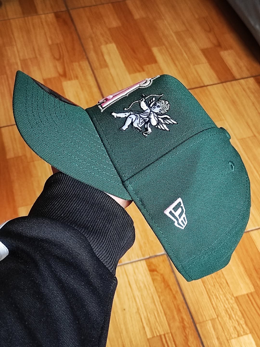 NewEra Anaheim ANGELS cupid 🏹 dark Green 9FORTY A-FRAME SNAPBACK