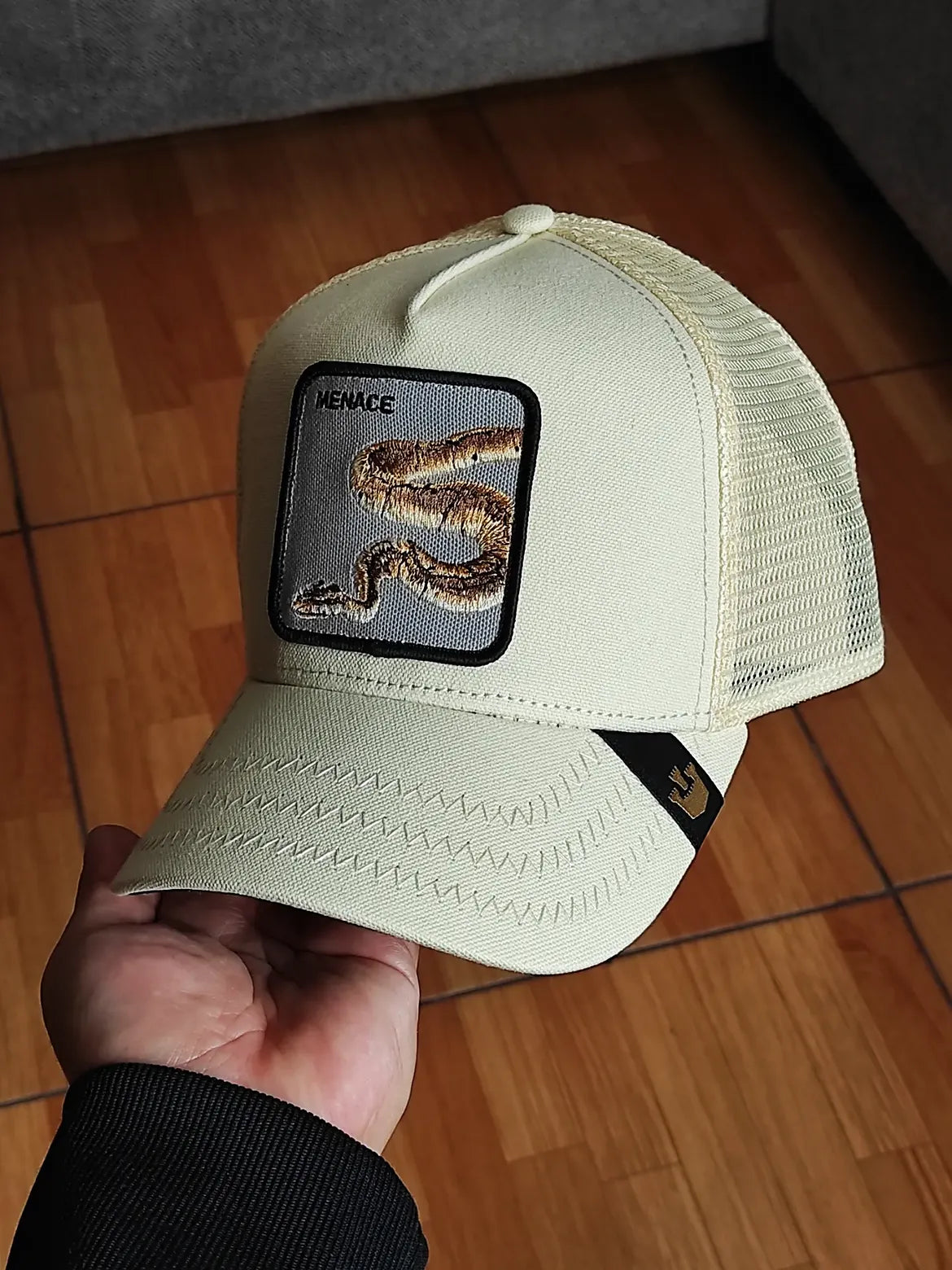 trucker beige snake Menace Deadly Companion Core Canvas The Farm de Goorin Bros